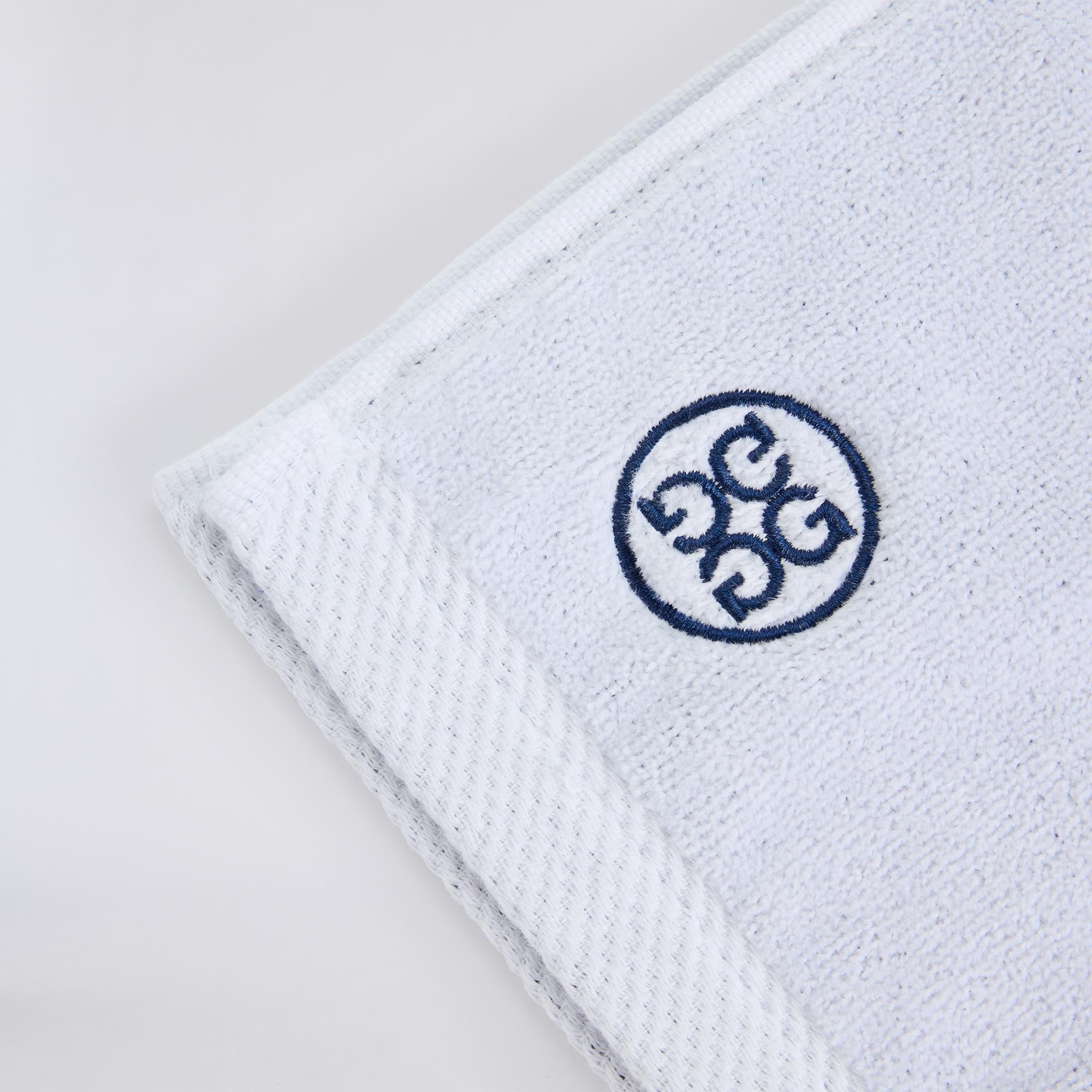 G/FORE NO 1 CARES WHAT YOU SHOT Golf Towel Snow/Twilight