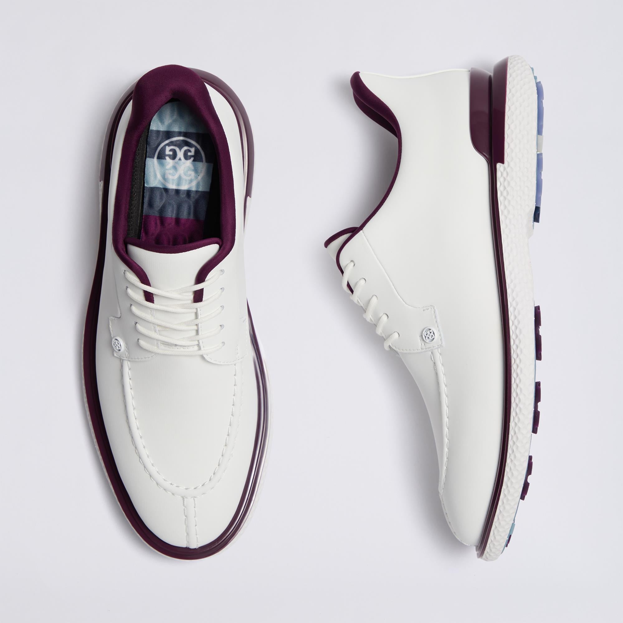 G/FORE Gallivan2r Split Toe Mens Golf Shoes Snow/Dark Plum