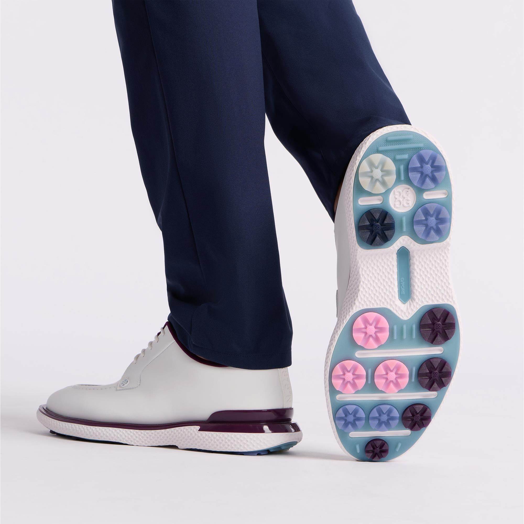 G/FORE Gallivan2r Split Toe Mens Golf Shoes Snow/Dark Plum