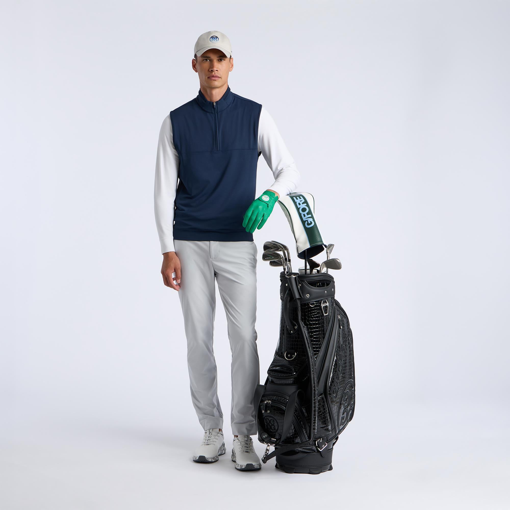 G/FORE Lightweight Camo Parachute Golf Bag Onyx