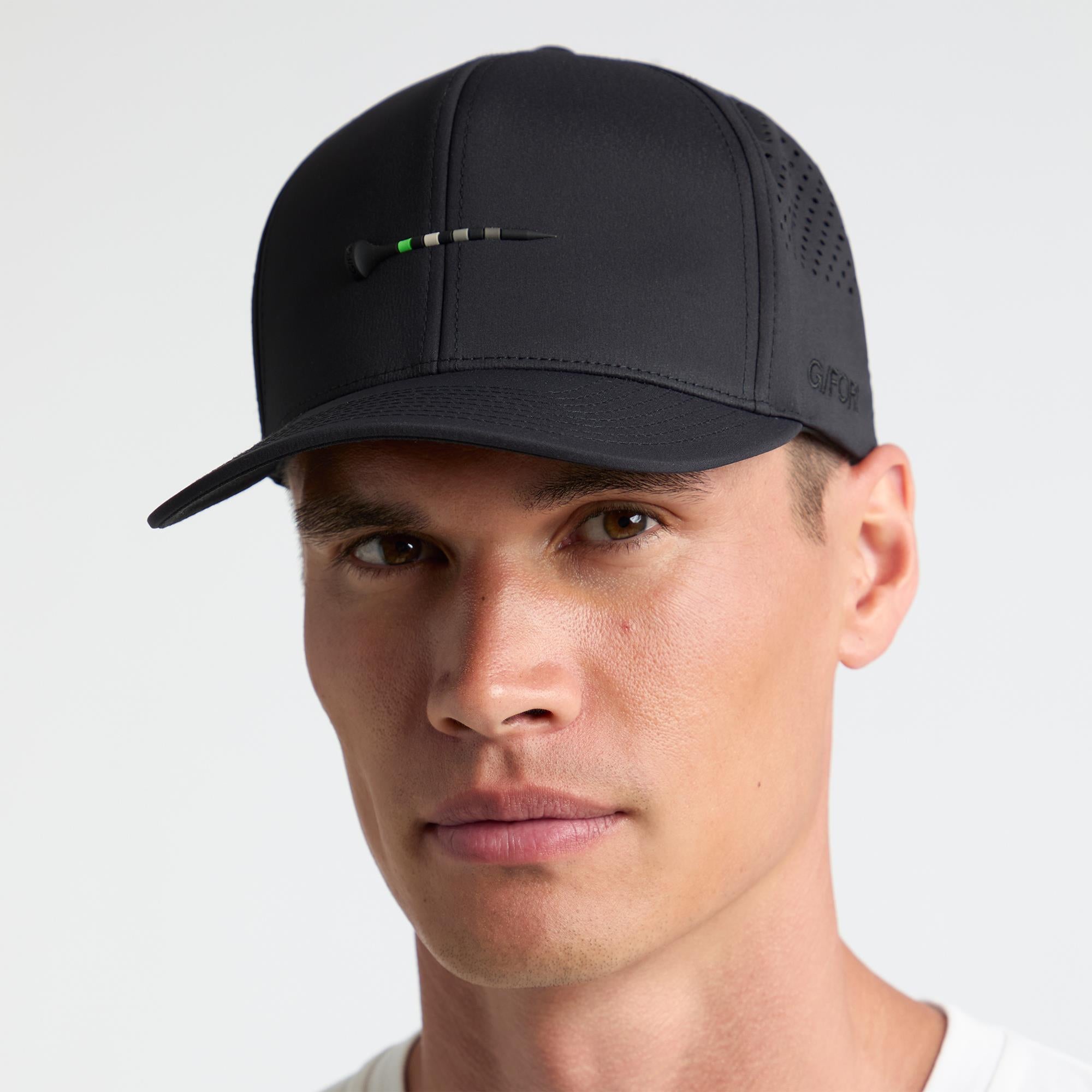 G/FORE TEE Perforated Delta Mens Snapback Cap Onyx