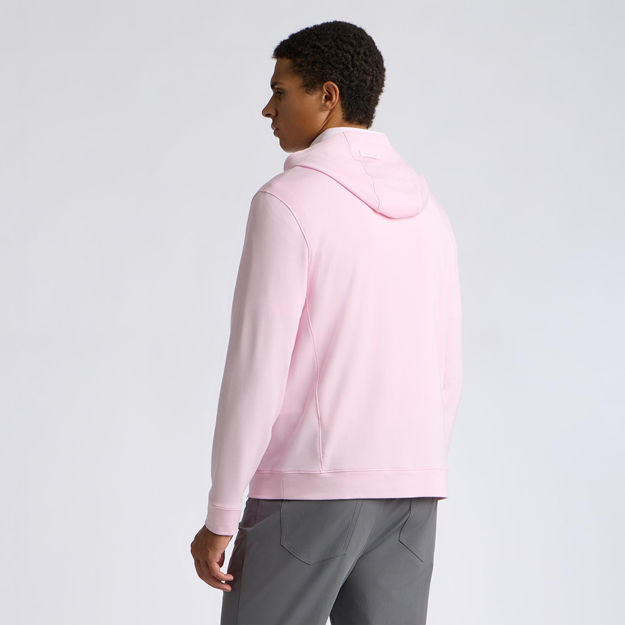 G/FORE Lightweight All Play Terry Mens Golf Hoodie Blush