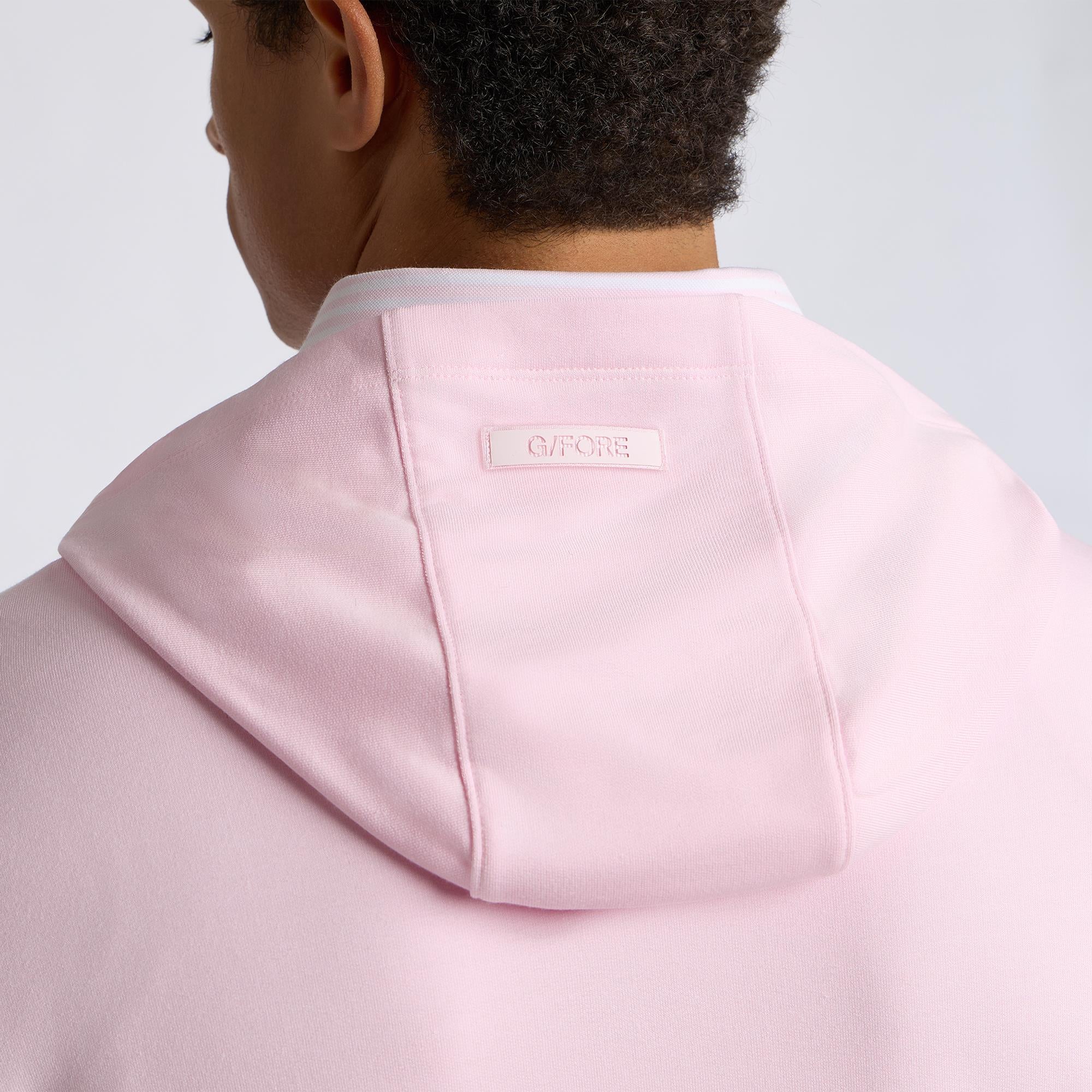 G/FORE Lightweight All Play Terry Mens Golf Hoodie Blush