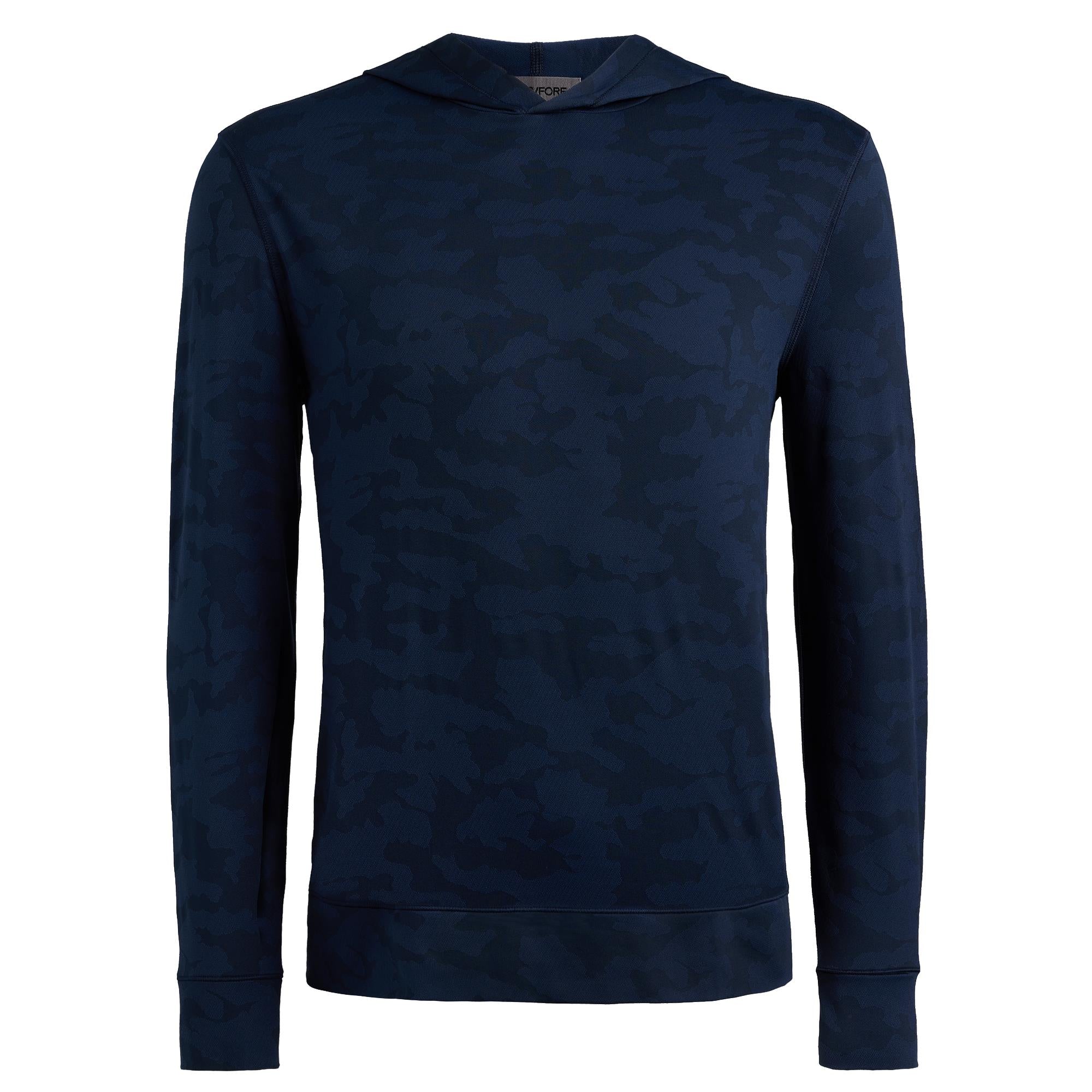 G/FORE Camo Jaquard Jersey Mens Golf Hoodie Twilight