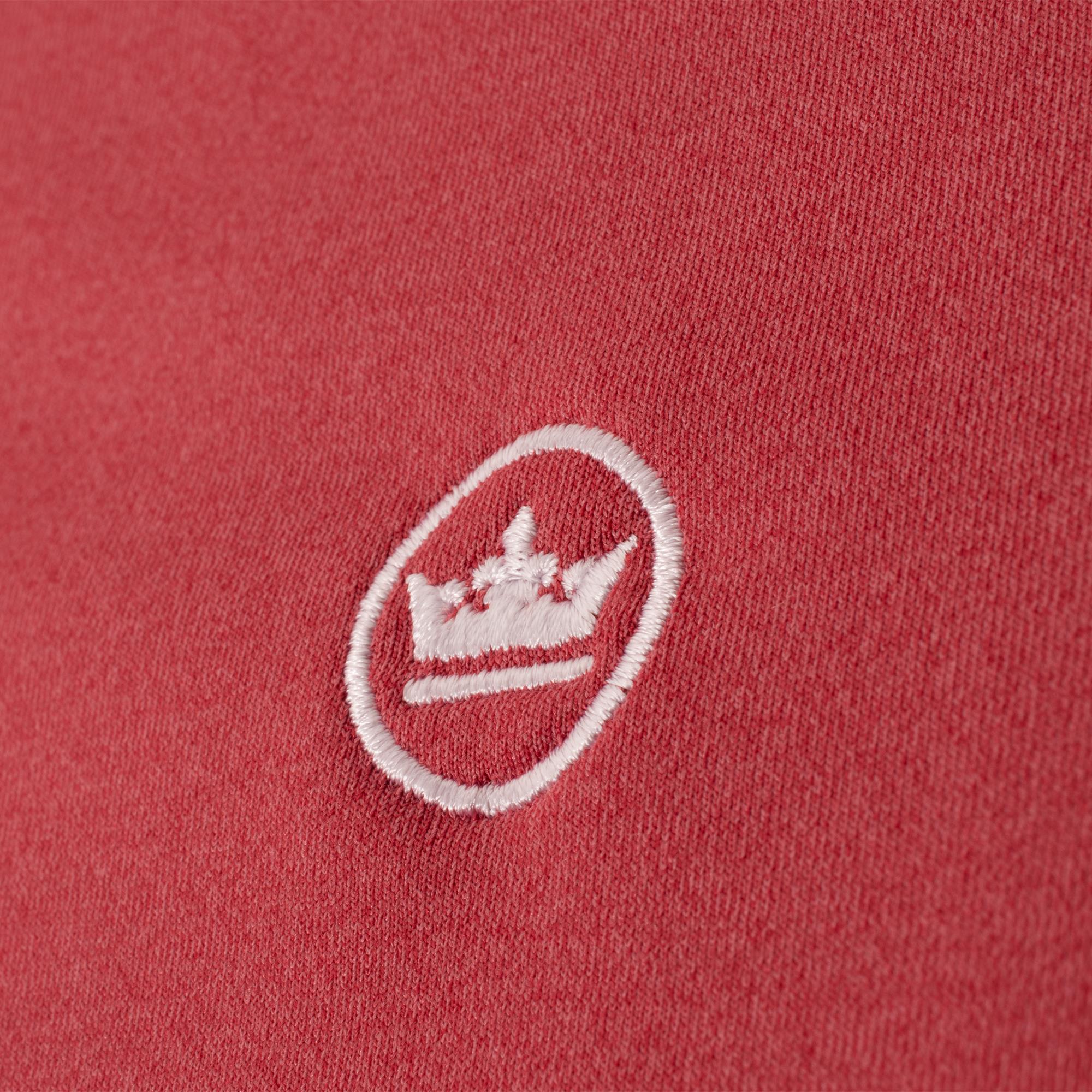 Peter Millar Perth Melange Performance Quarter Zip Mens Golf Mid Layer Red Coral