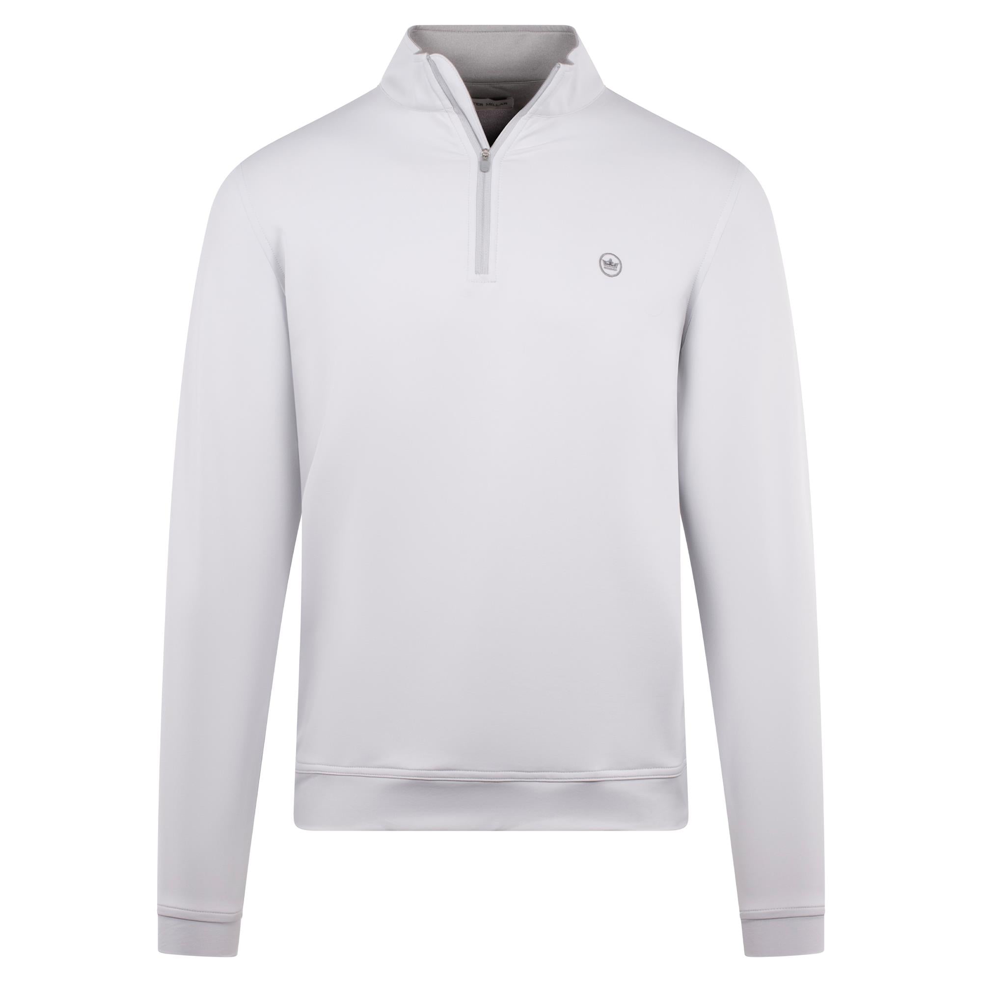 Peter Millar Perth Stretch 1/4 Zip Mid Layer British Grey