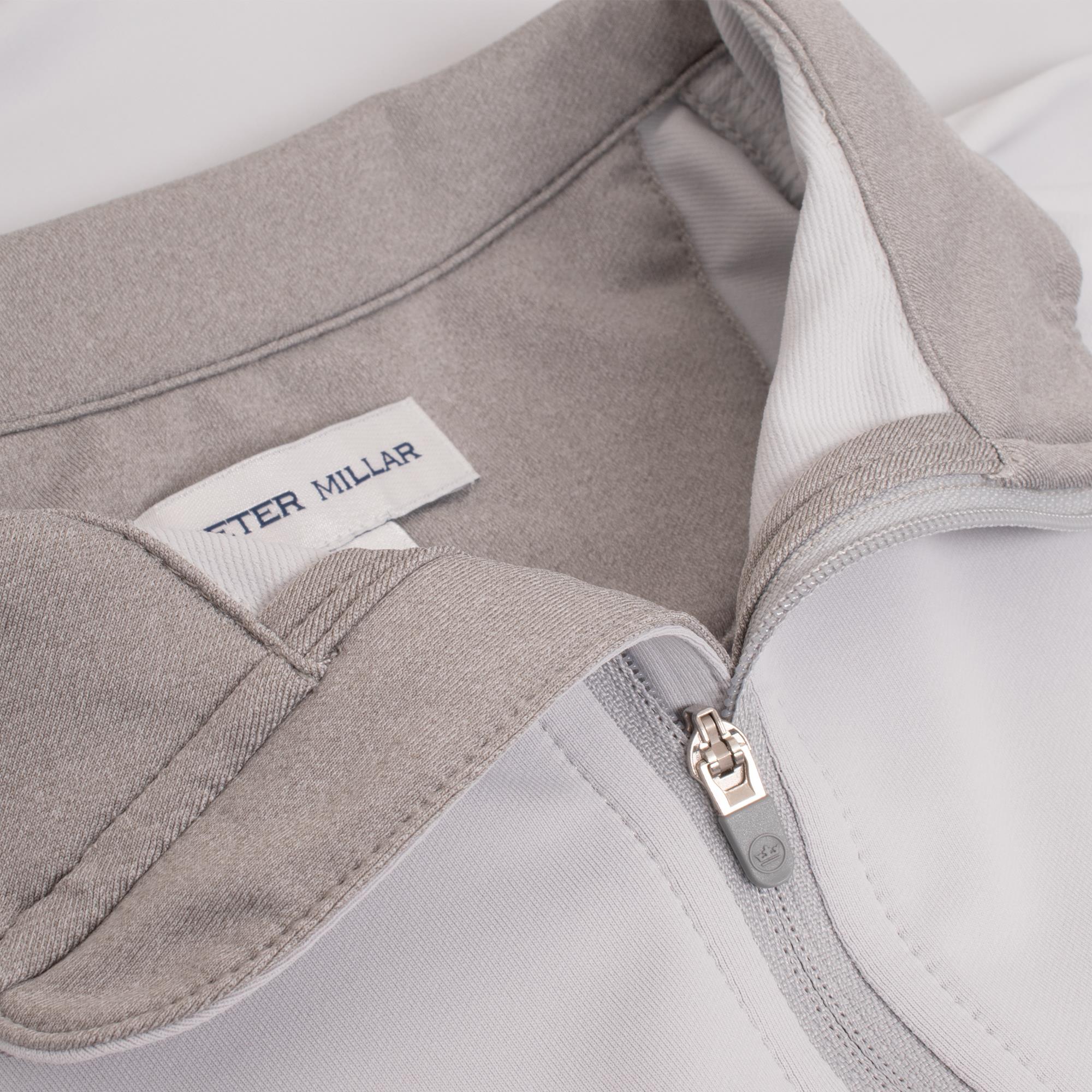 Peter Millar Perth Stretch 1/4 Zip Mid Layer British Grey