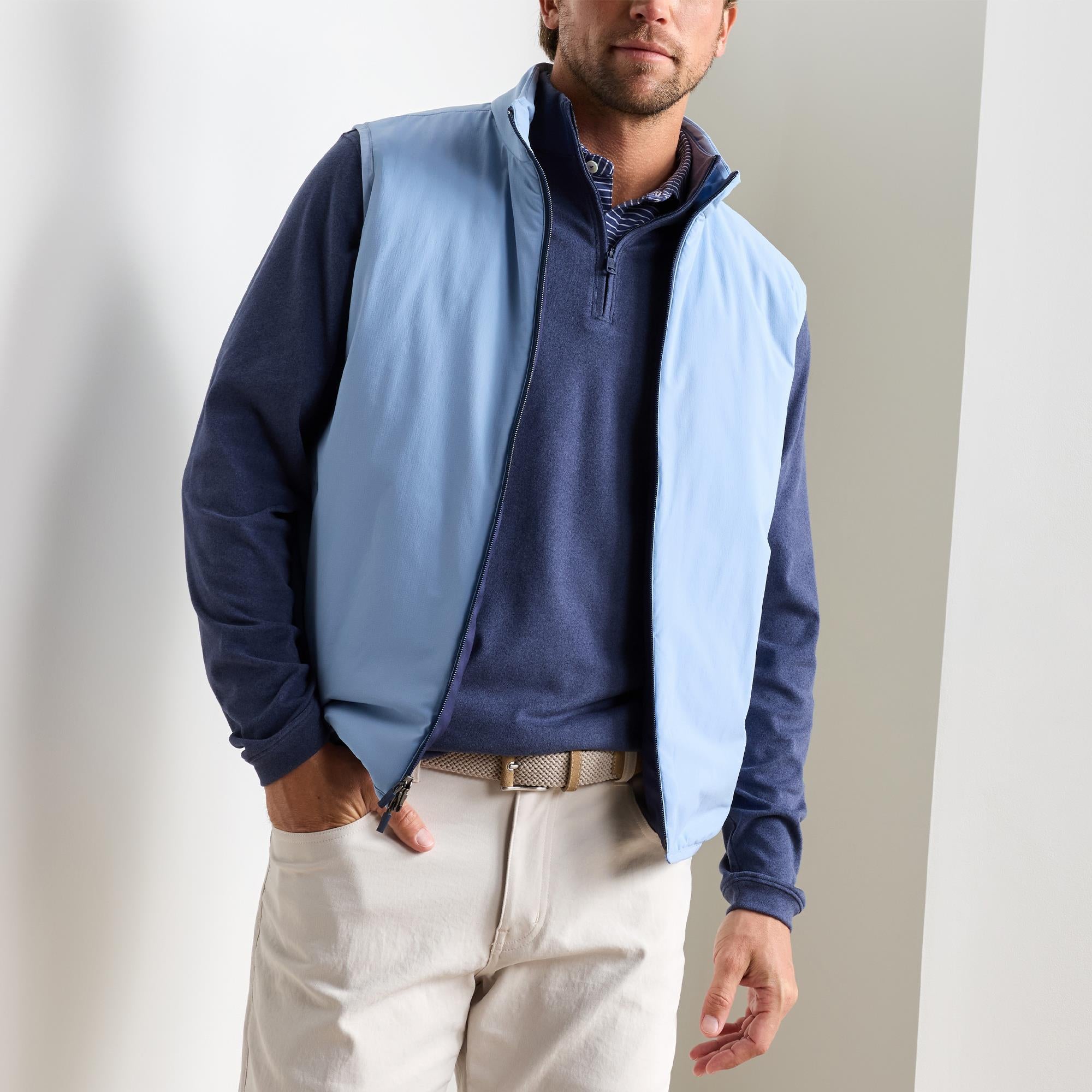 Peter Millar Ridge Lightweight Insulated Mens Golf Vest Lakeside