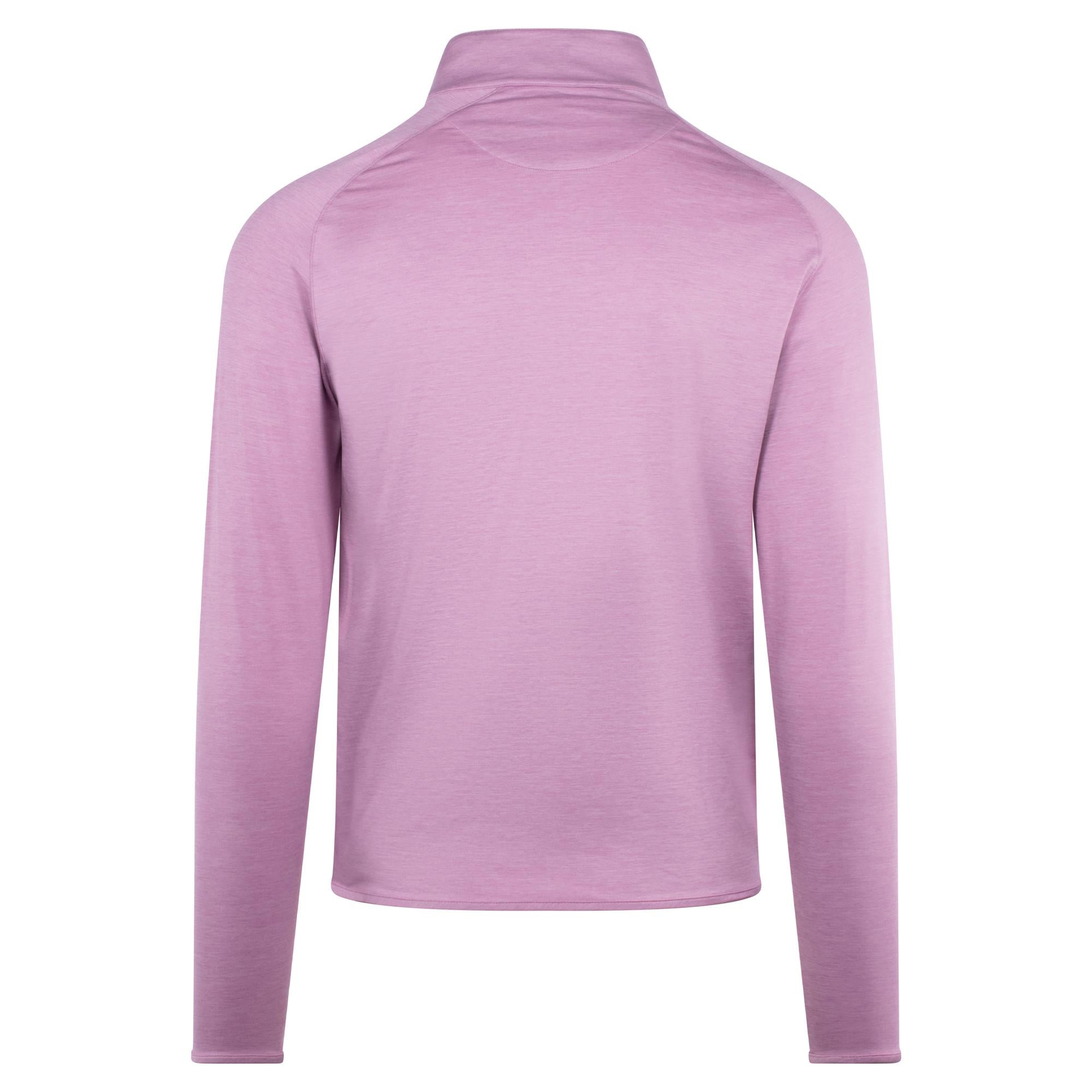 Peter Millar Stealth Performance Quarter Zip Mens Golf Mid Layer Soft Orchid