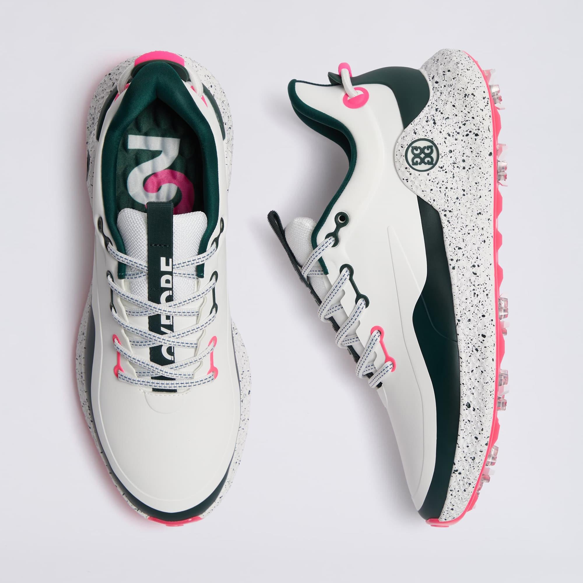 G/FORE MG4+ O2 G/Lock Perforated Mens Golf Shoes Pine/Knockout Pink