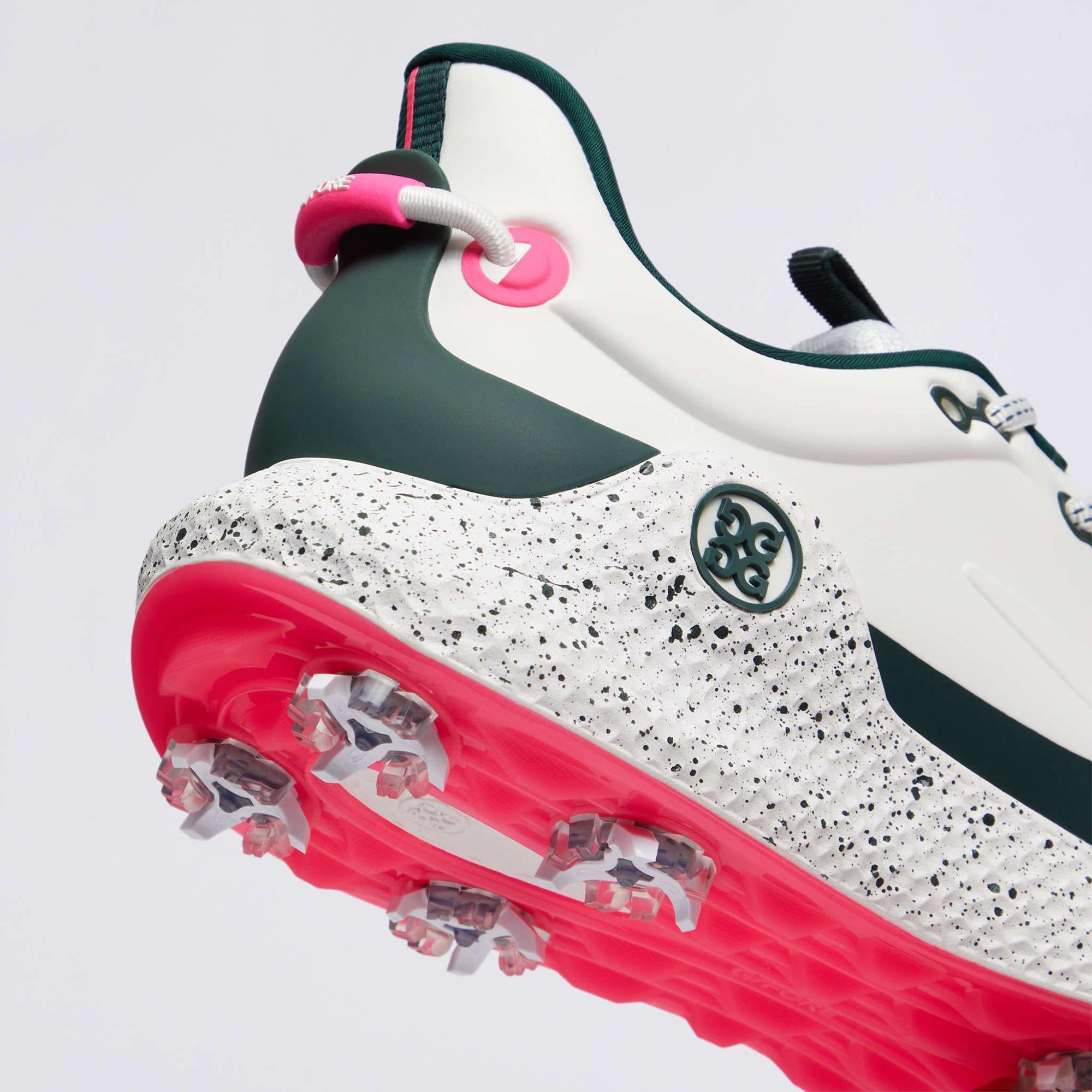 G/FORE MG4+ O2 G/Lock Perforated Mens Golf Shoes Pine/Knockout Pink
