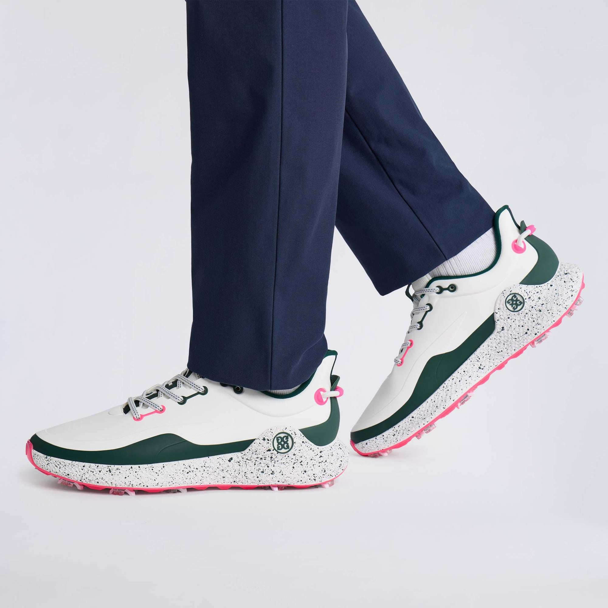 G/FORE MG4+ O2 G/Lock Perforated Mens Golf Shoes Pine/Knockout Pink