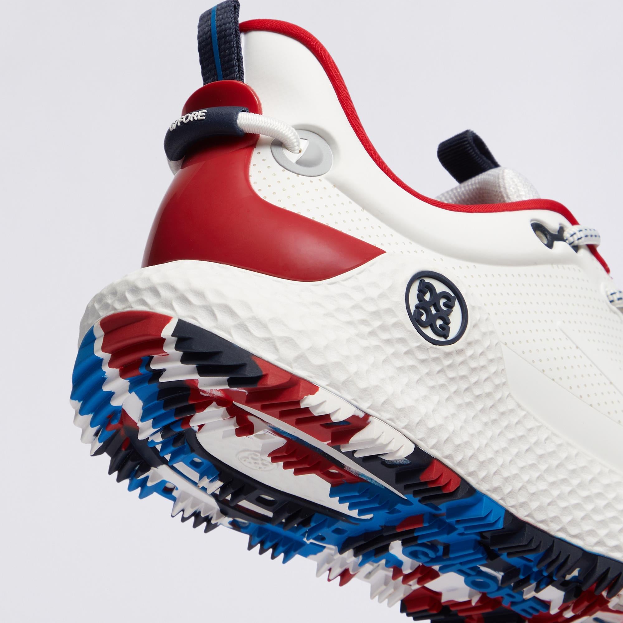 G/FORE MG4+ O2 Perforated Mens Golf Shoes Snow/Classic Red