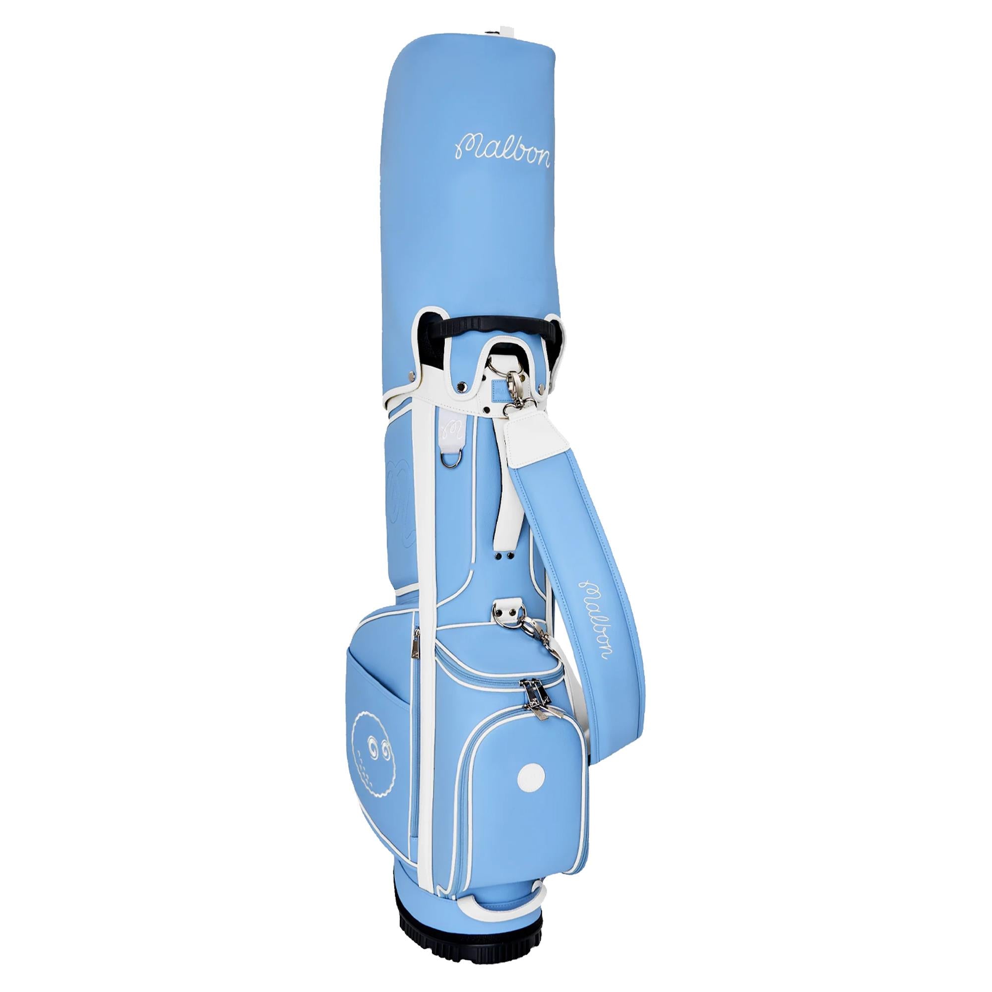 Malbon Icons Ladies Cart Golf Bag Light Blue