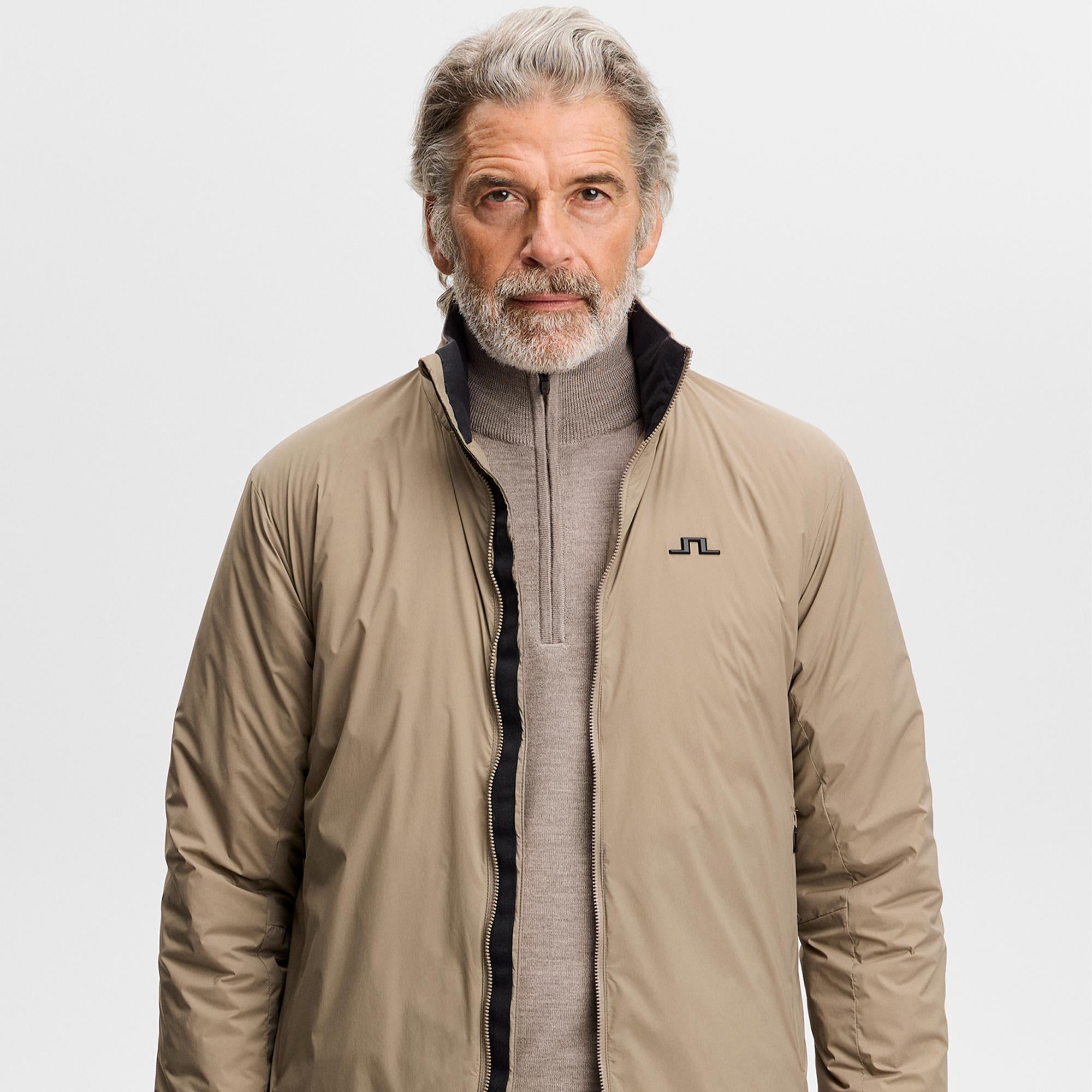 J Lindeberg Clinton Padded Mens Golf Jacket Brindle