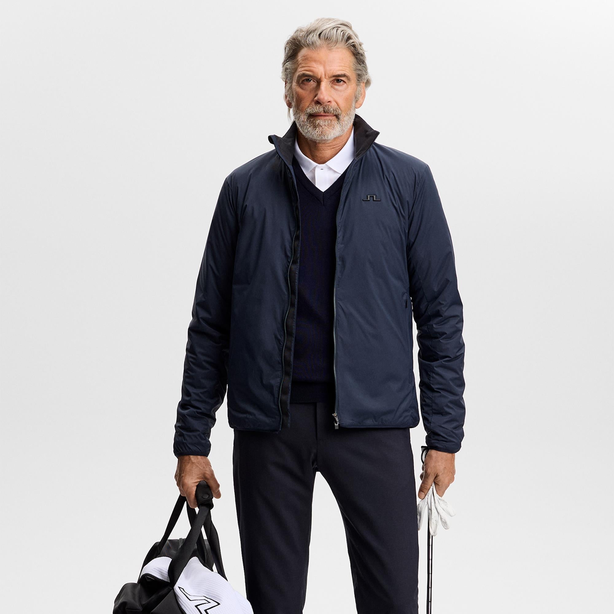 J Lindeberg Clinton Padded Mens Golf Jacket Navy