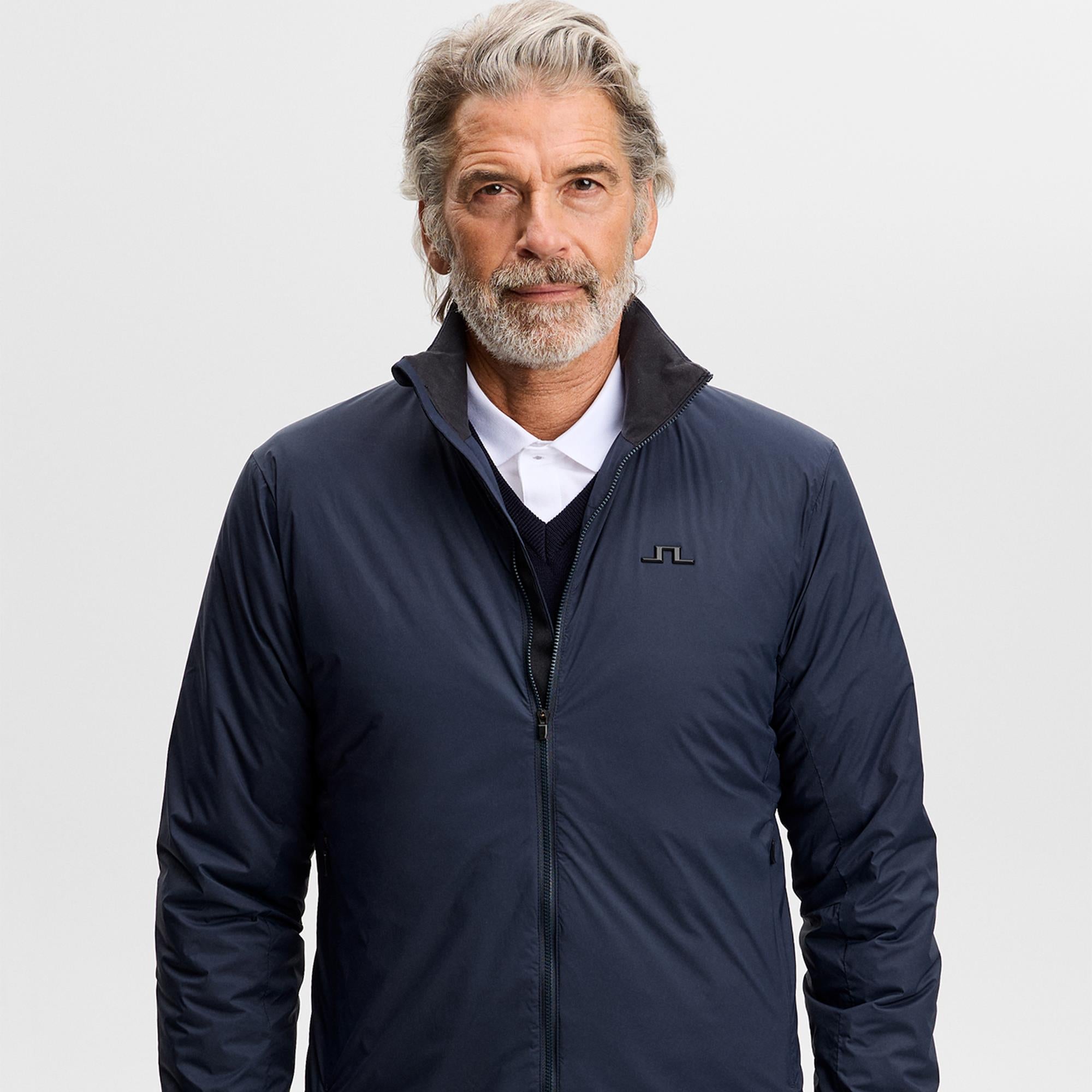 J Lindeberg Clinton Padded Mens Golf Jacket Navy