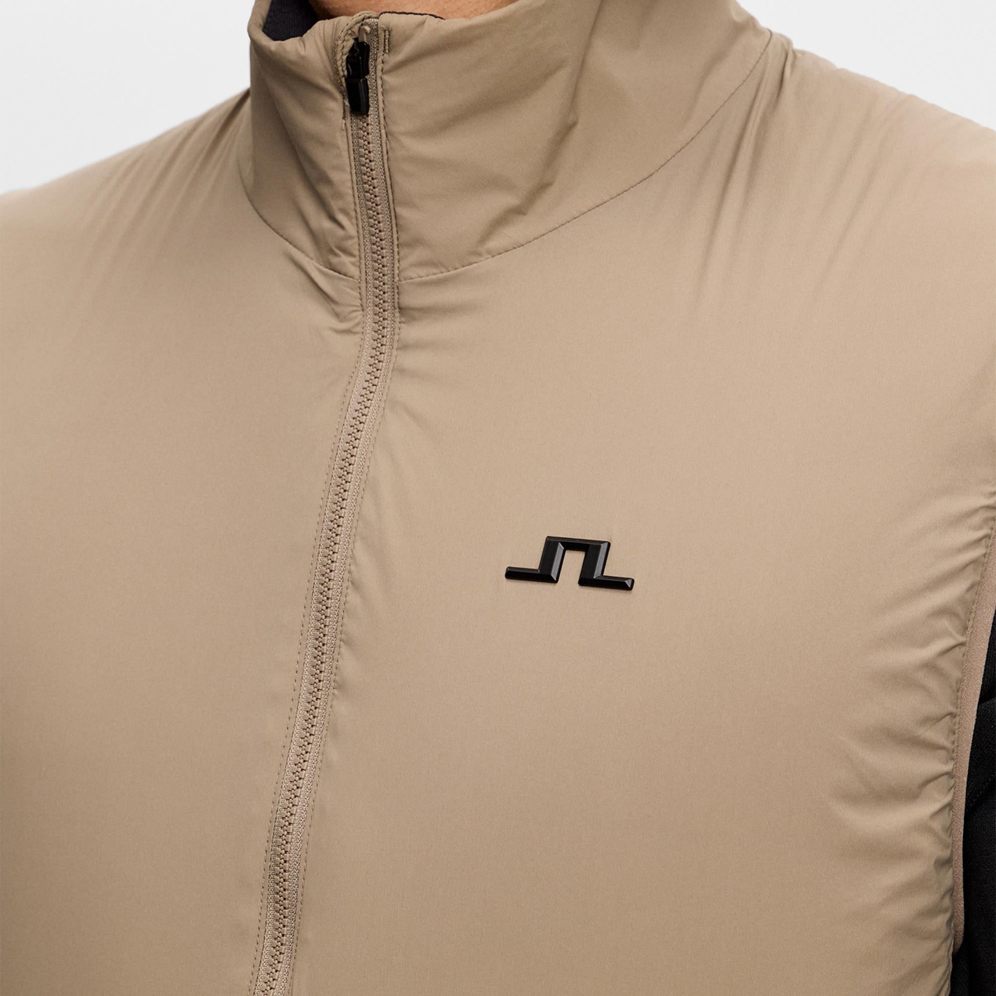 J Lindeberg Clinton Padded Mens Golf Vest Brindle