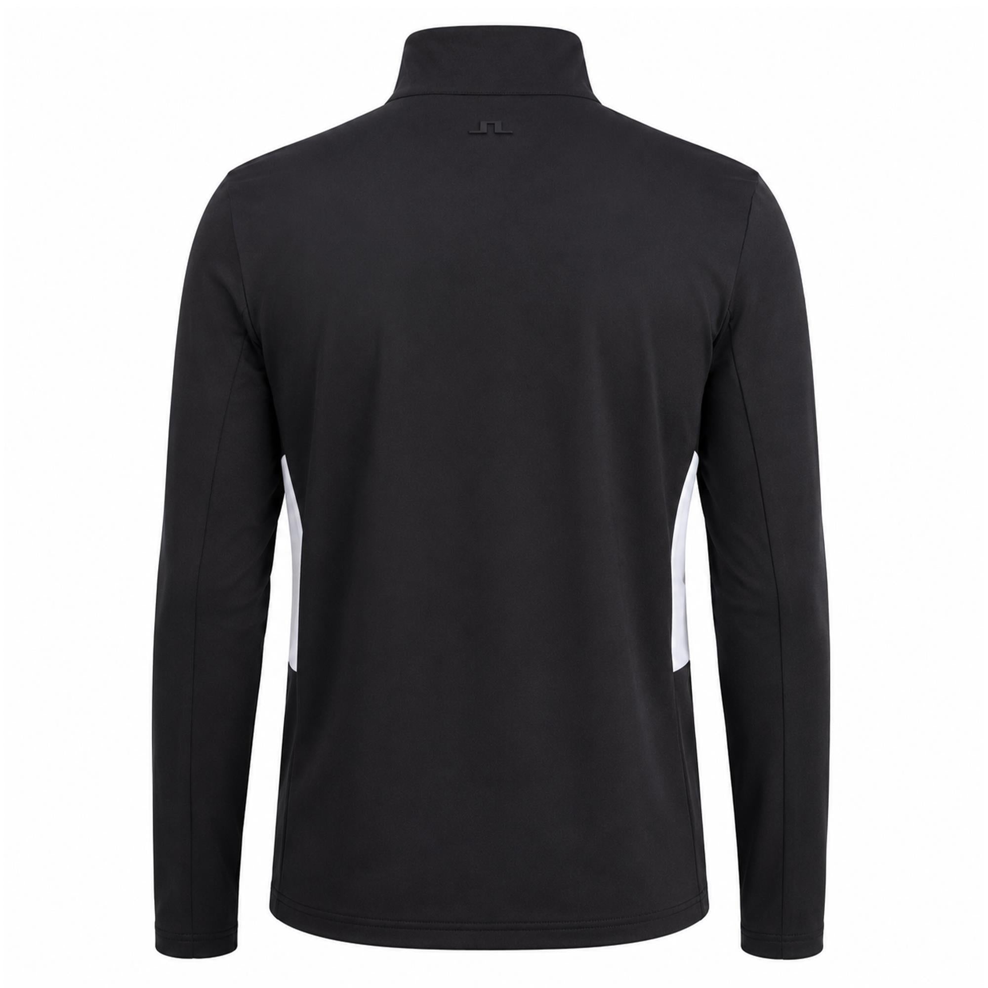 J Lindeberg Finn Quarter Zip Mens Golf Mid Layer Black