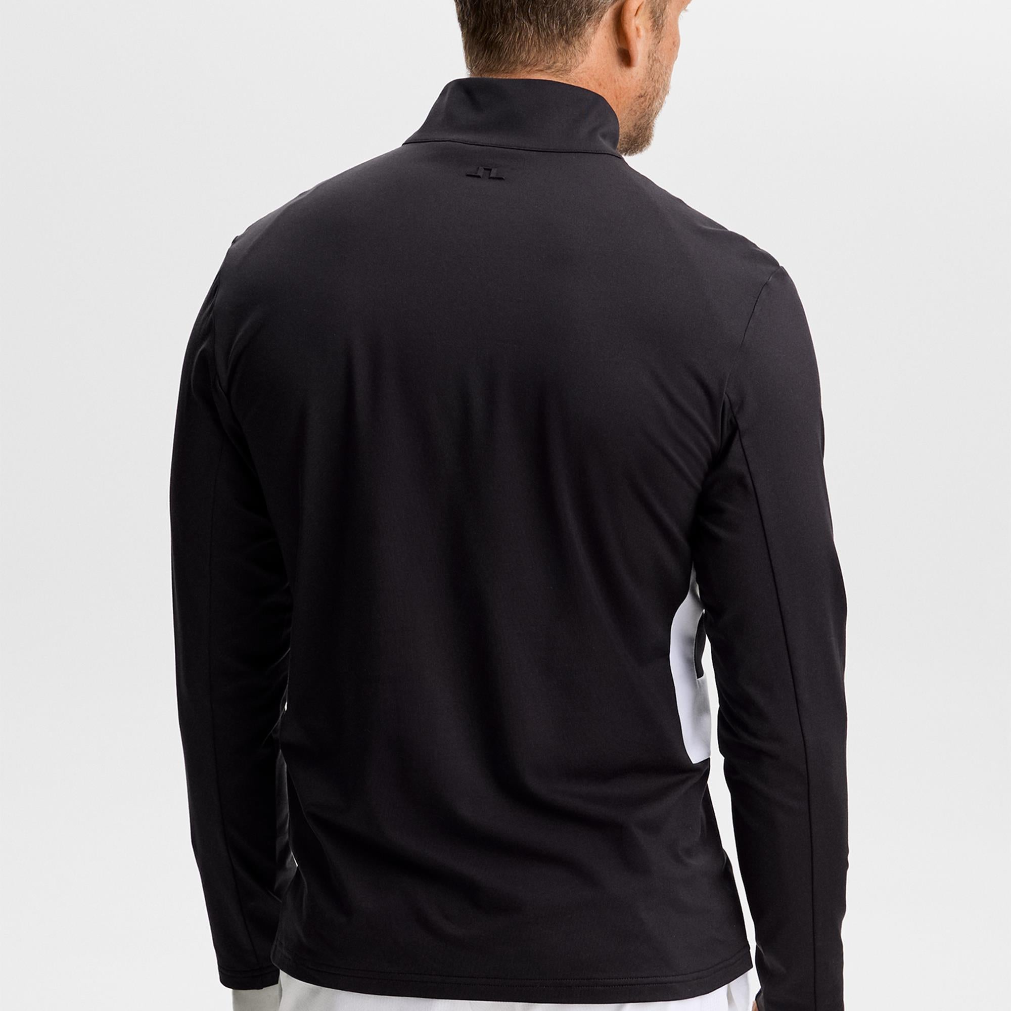 J Lindeberg Finn Quarter Zip Mens Golf Mid Layer Black