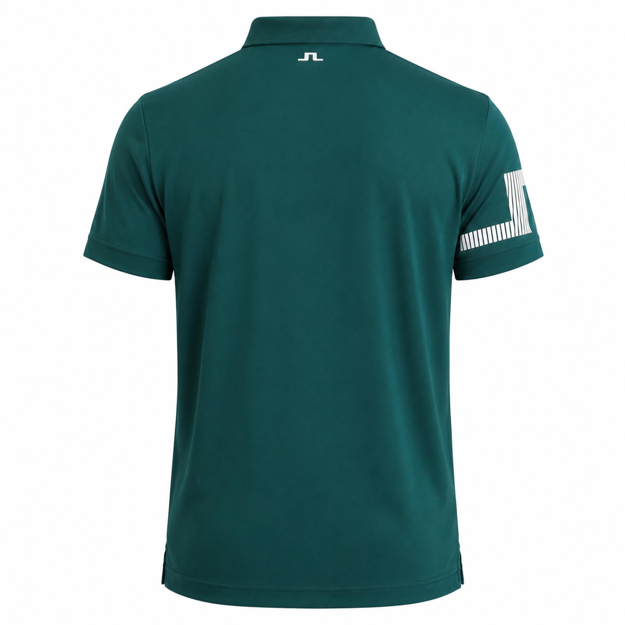 J Lindeberg Heath Mens Golf Polo Shirt Forest Biome-M