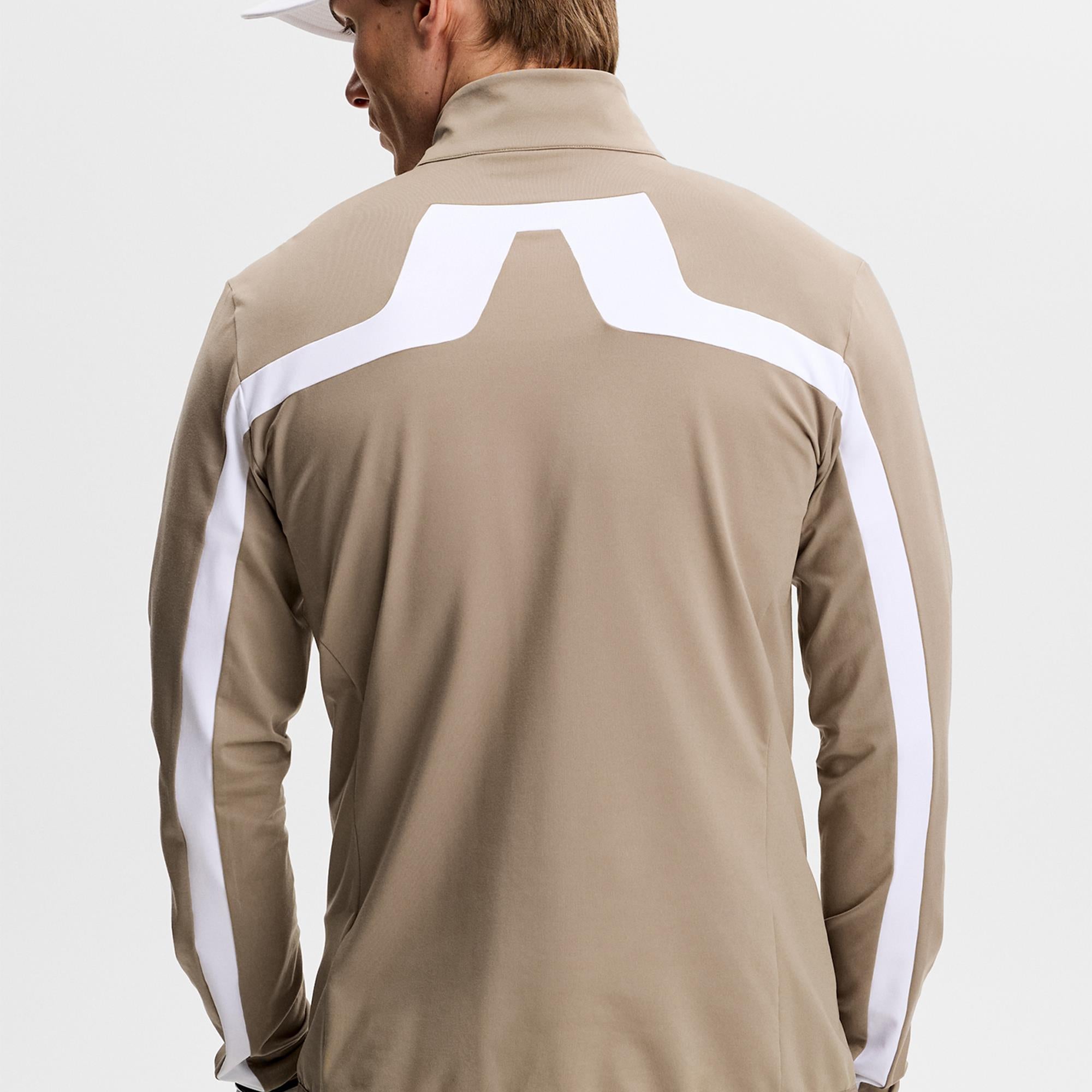 J Lindeberg Jarvis Mens Golf Mid Layer Brindle
