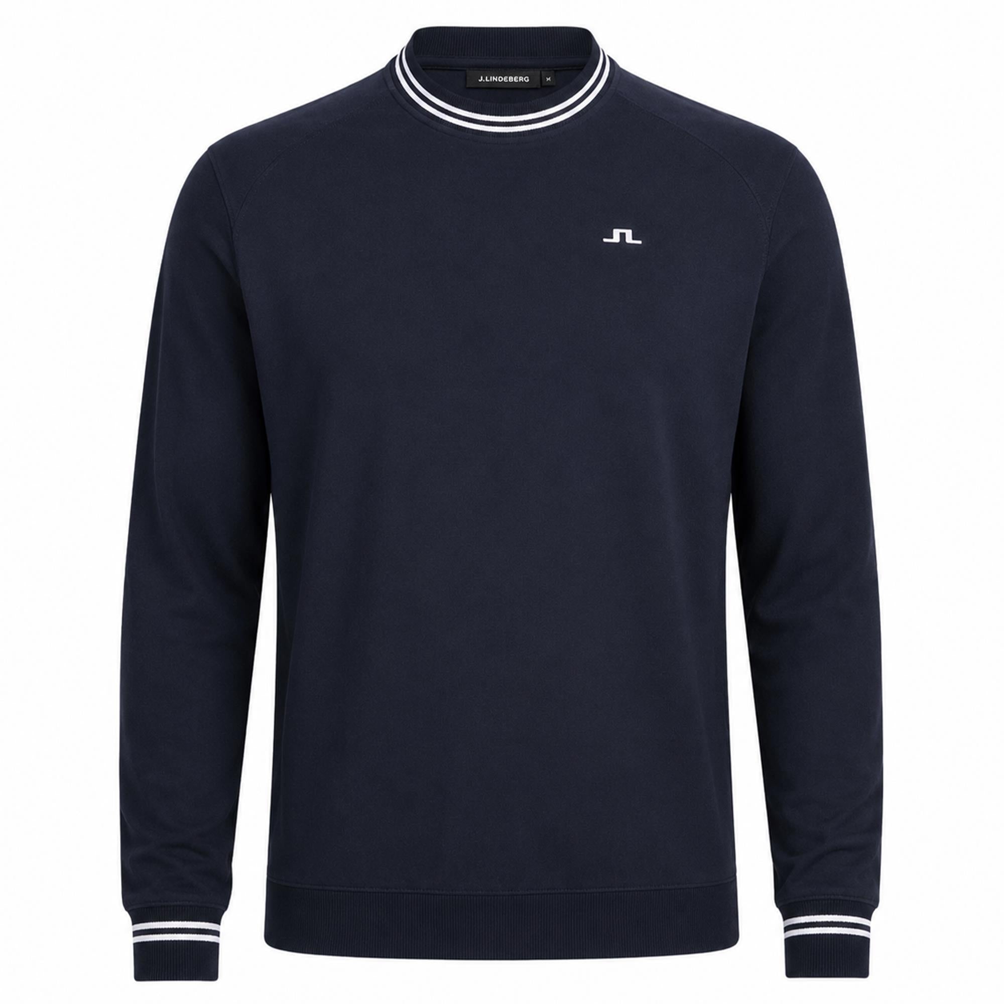 J Lindeberg Kenny Windbreaker Knit Mens Golf Sweater Navy