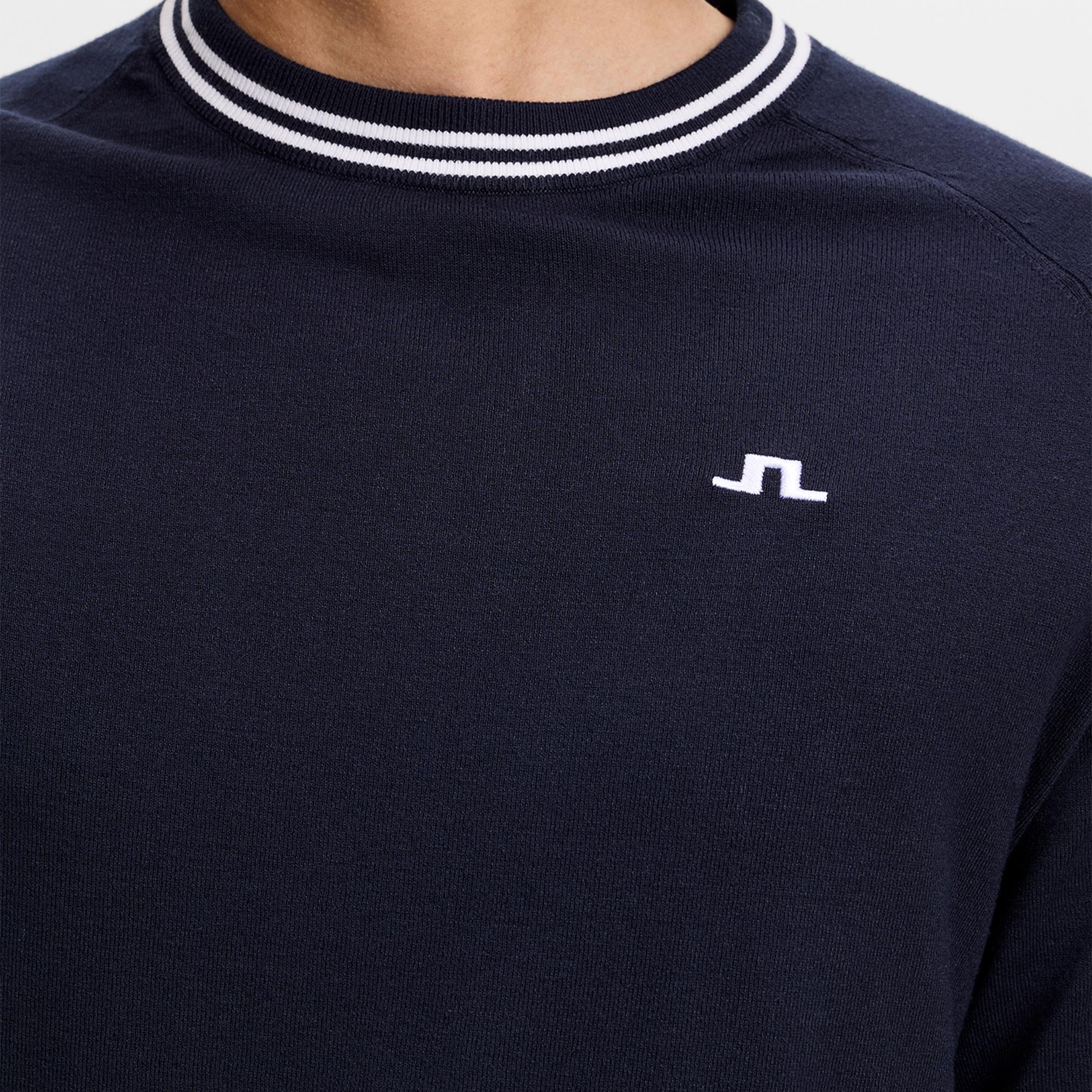 J Lindeberg Kenny Windbreaker Knit Mens Golf Sweater Navy