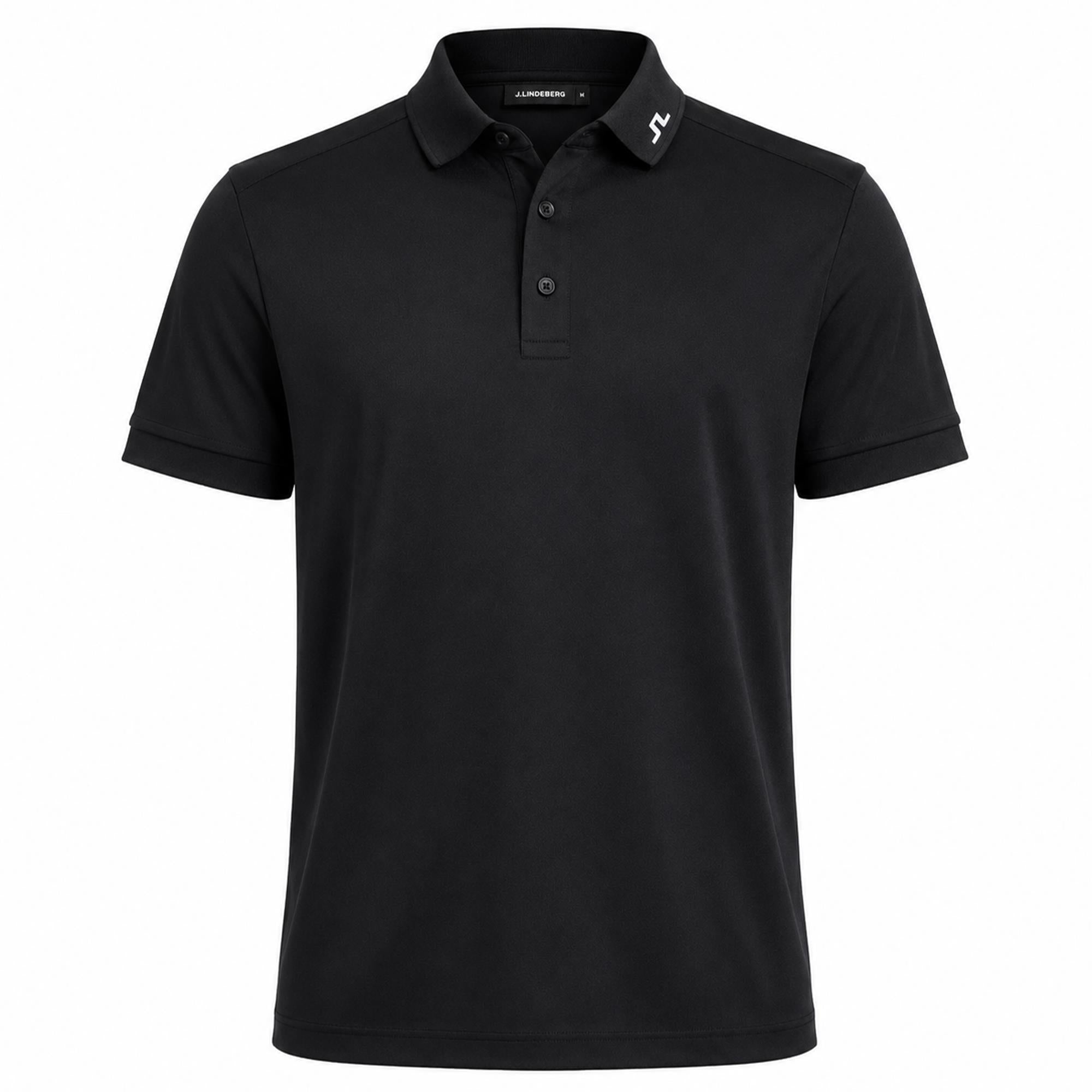 J Lindeberg KV Mens Golf Polo Shirt Black