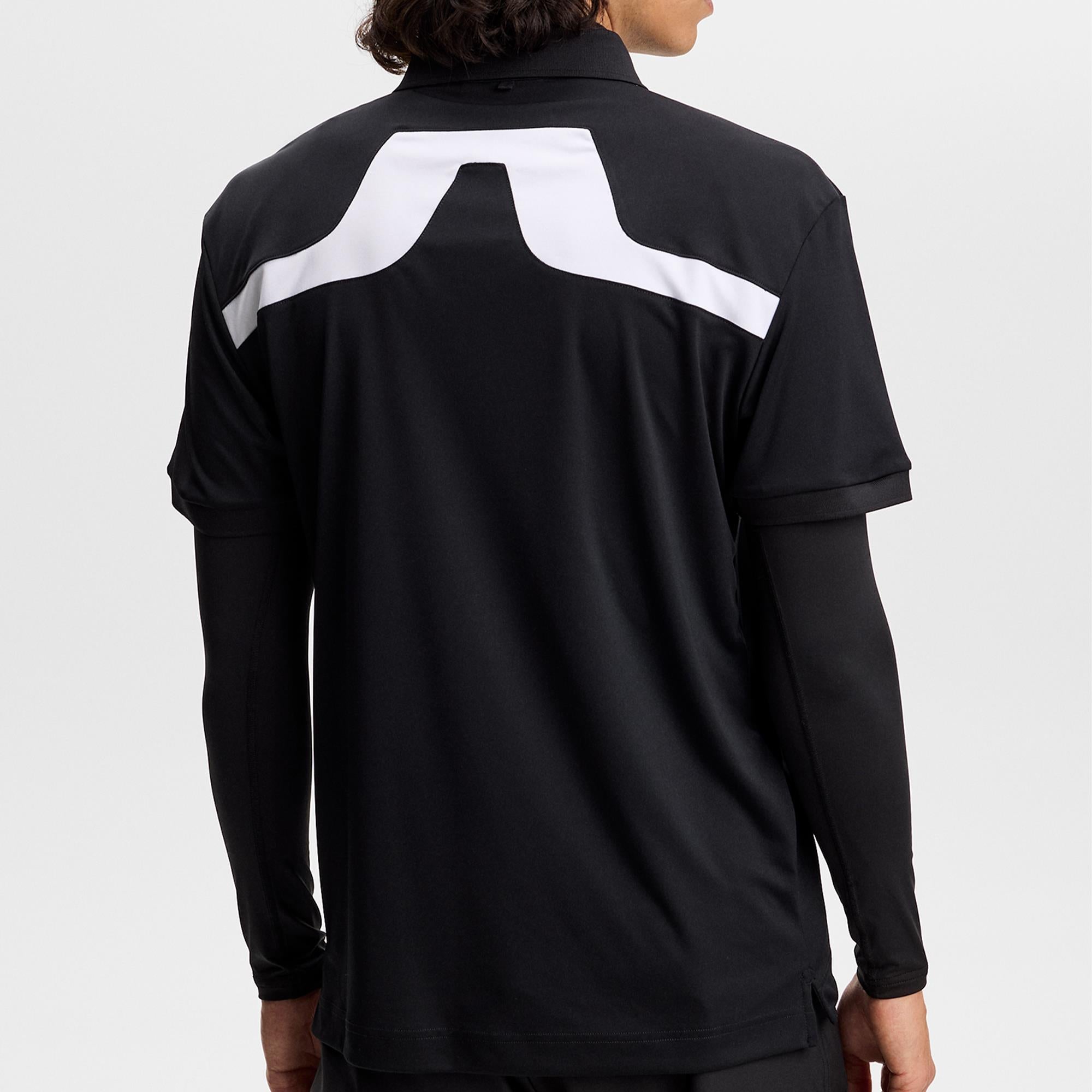 J Lindeberg KV Mens Golf Polo Shirt Black