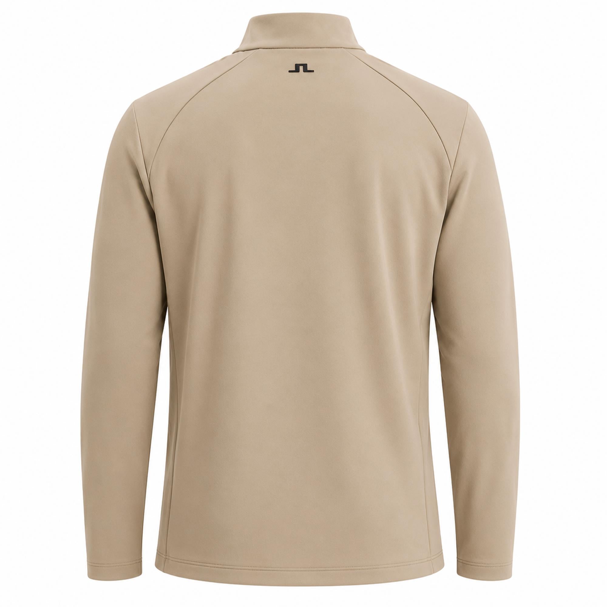 J Lindeberg Lassy Quarter Zip Mens Golf Mid Layer Brindle