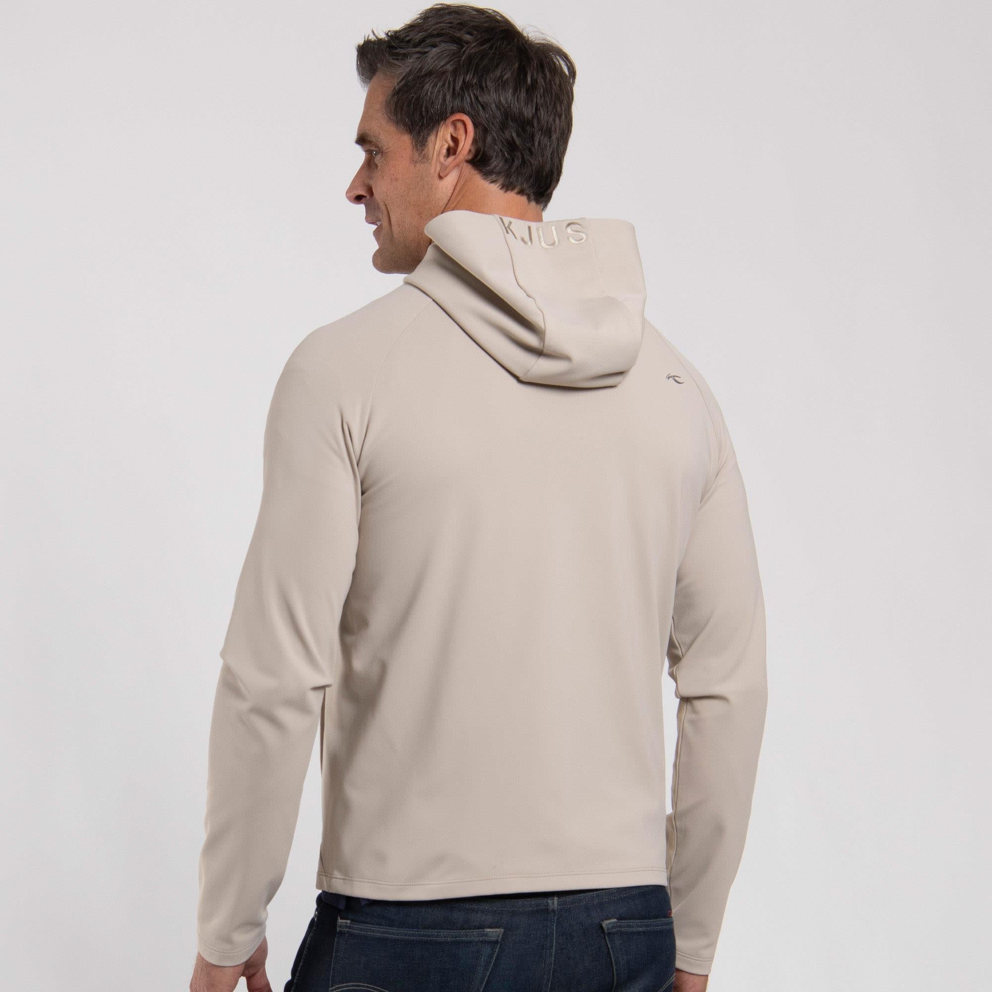 KJUS Charge Hooded Mens Golf Mid Layer Malt