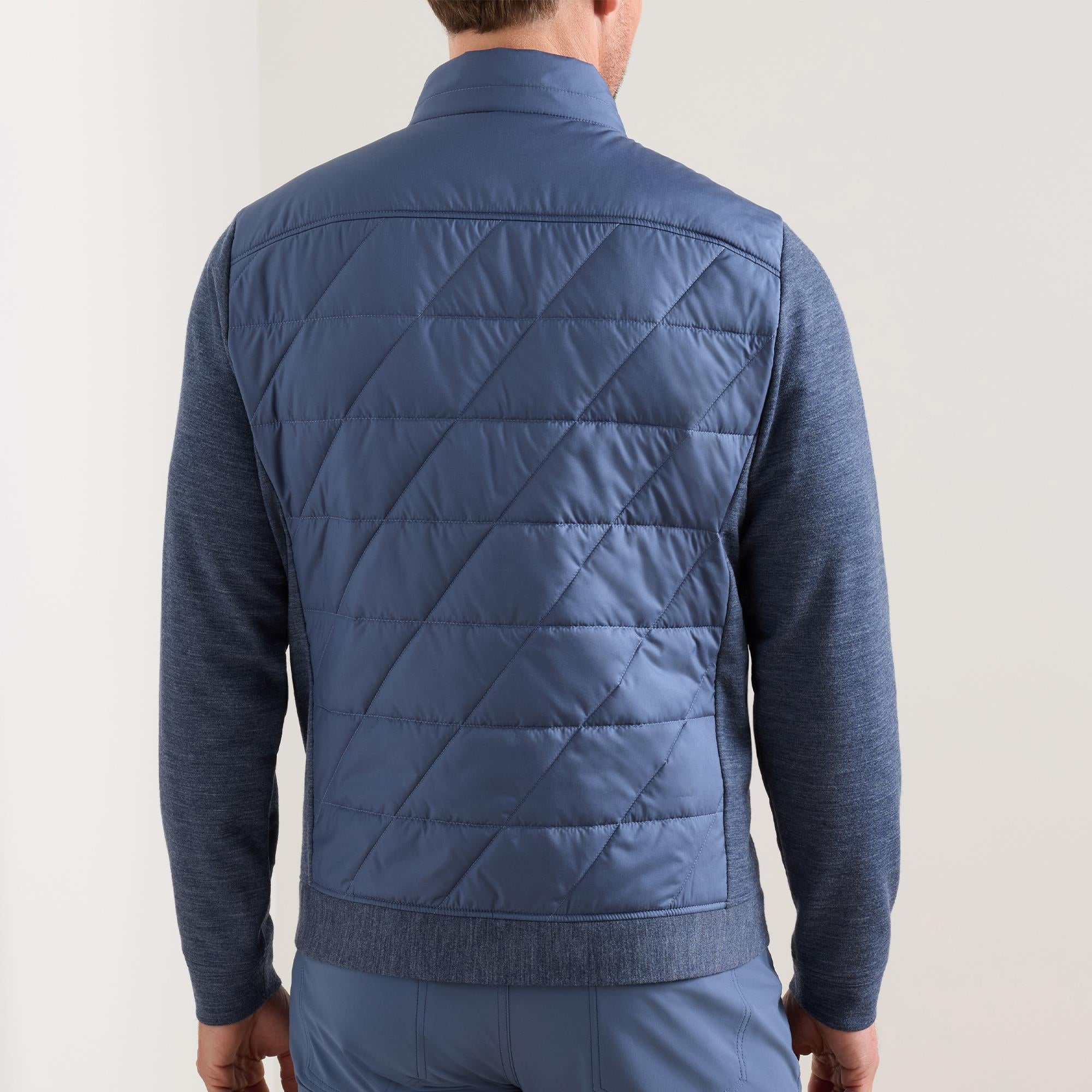 Peter Millar Walker Mens Golf Hybrid Jacket Cadet