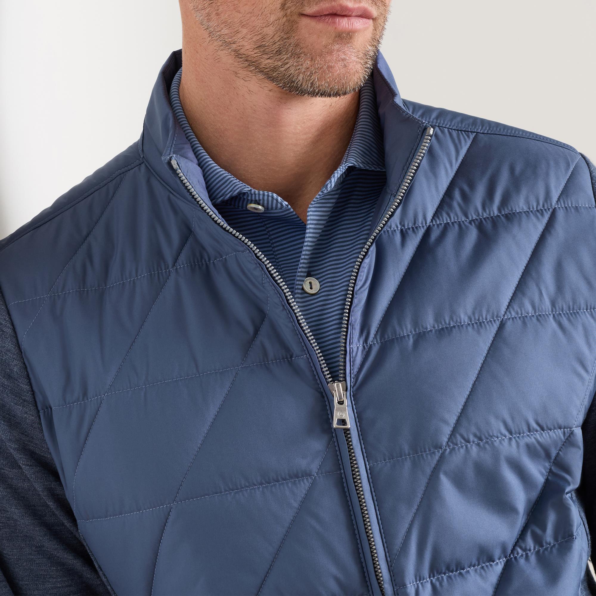 Peter Millar Walker Mens Golf Hybrid Jacket Cadet
