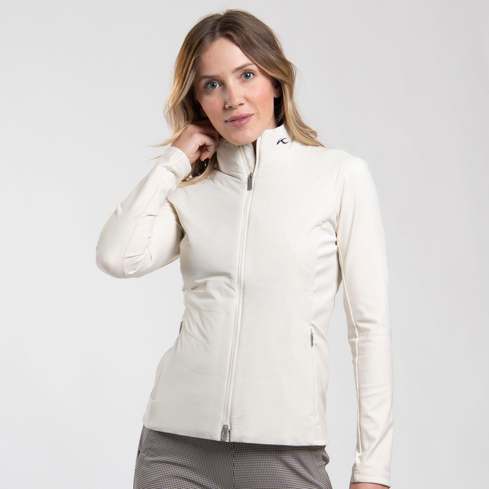 KJUS Reach Ladies Insulated Golf Jacket Alabaster