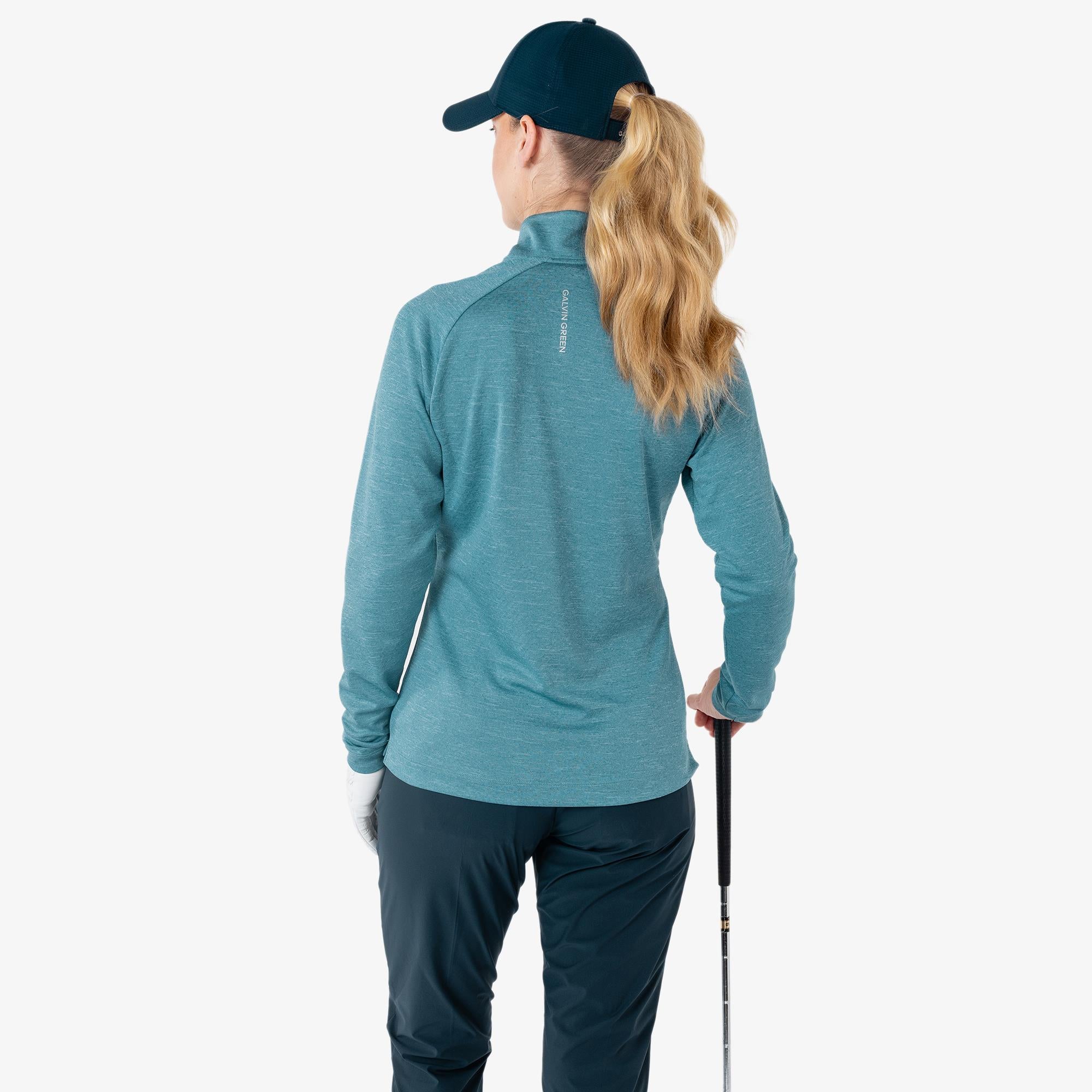 Galvin Green Diora Insula Ladies Golf Mid layer Storm Blue Melange