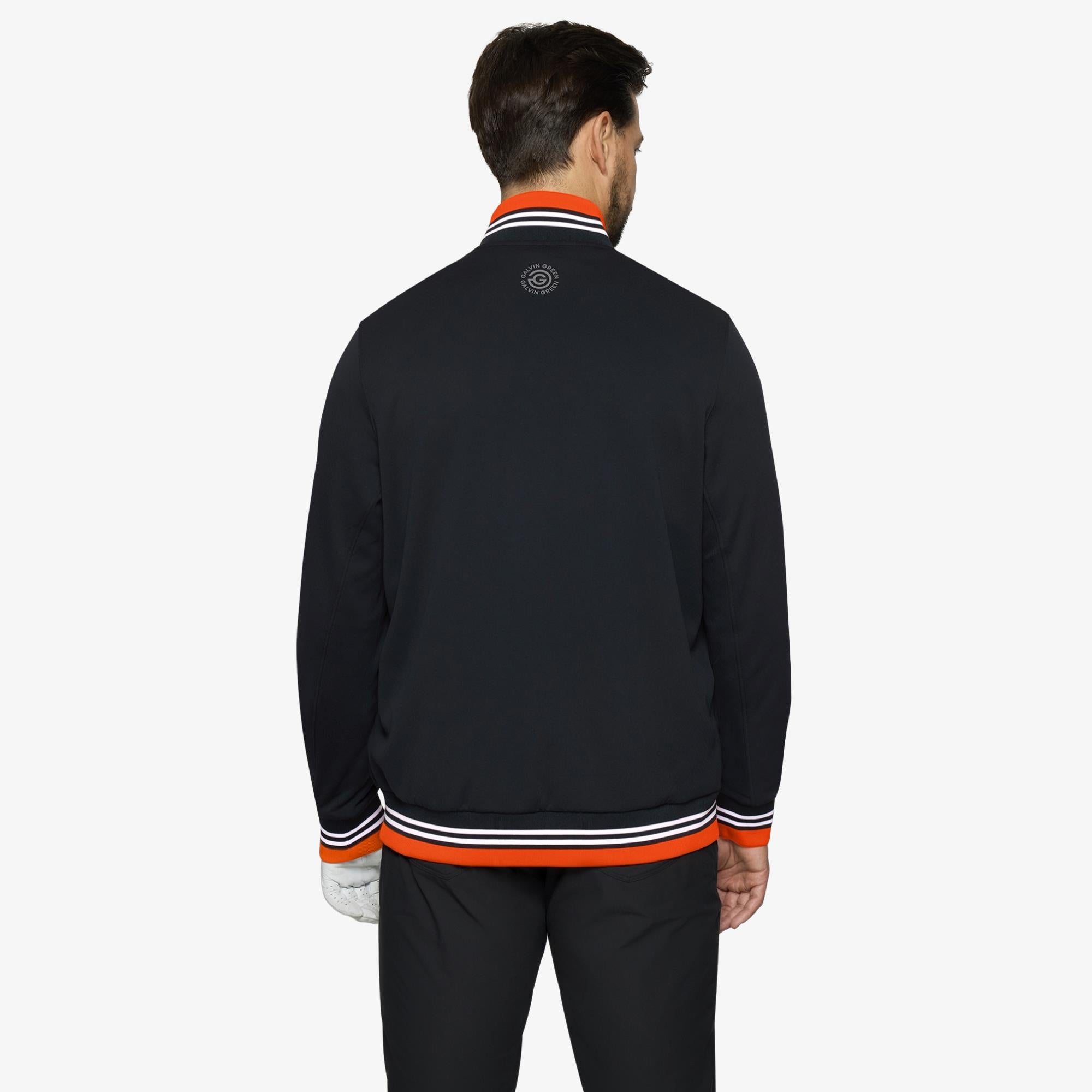 Galvin Green Daniel Insula Mens Golf Mid Layer Black/White/Orange