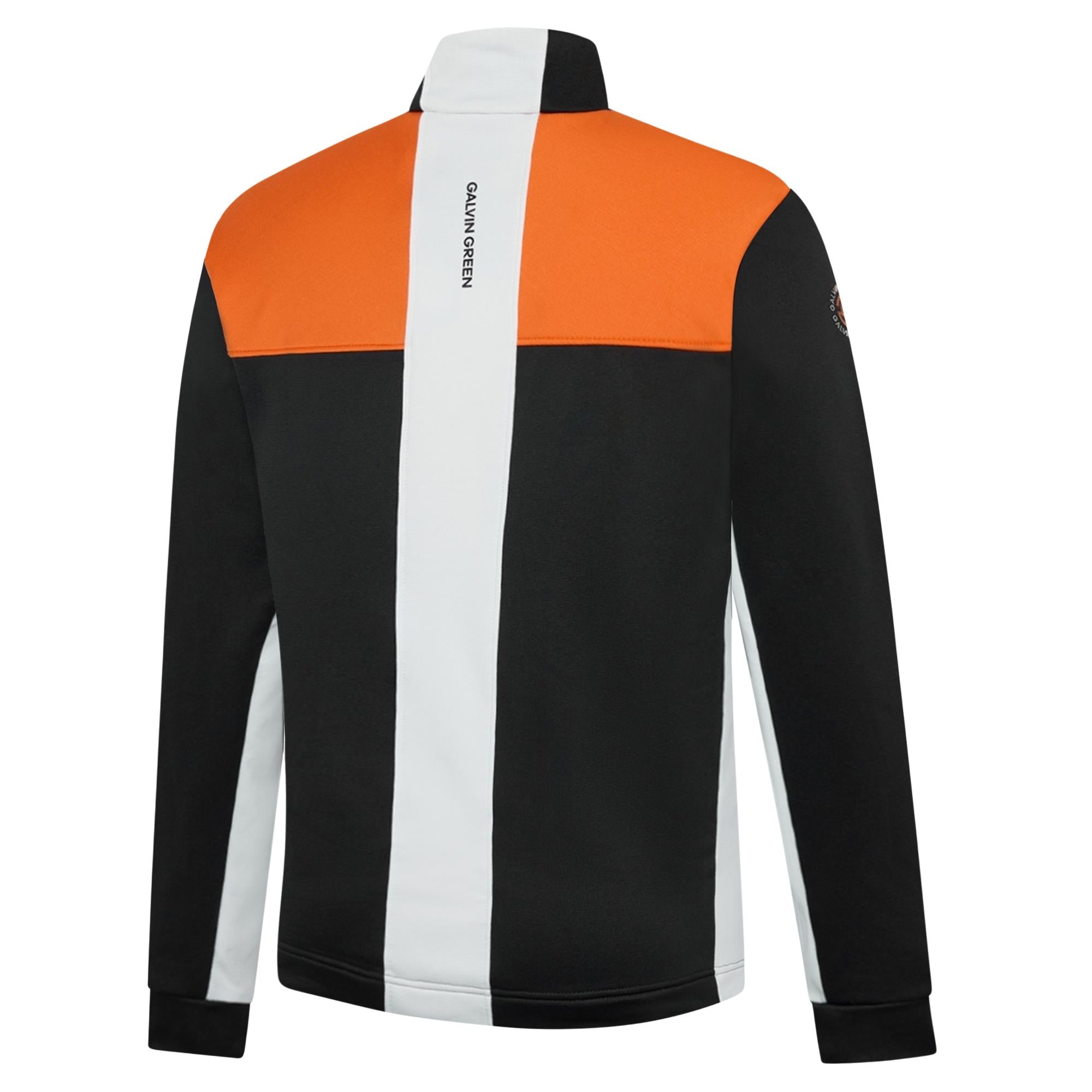 Galvin Green Dean Insula Mens Golf Mid Layer Black/White/Orange