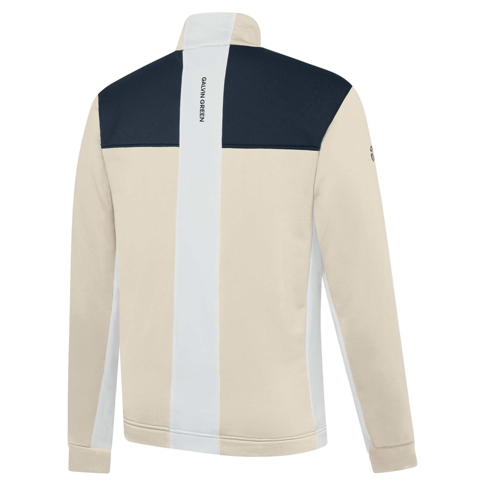 Galvin Green Dean Insula Mens Golf Mid Layer Sand/Navy