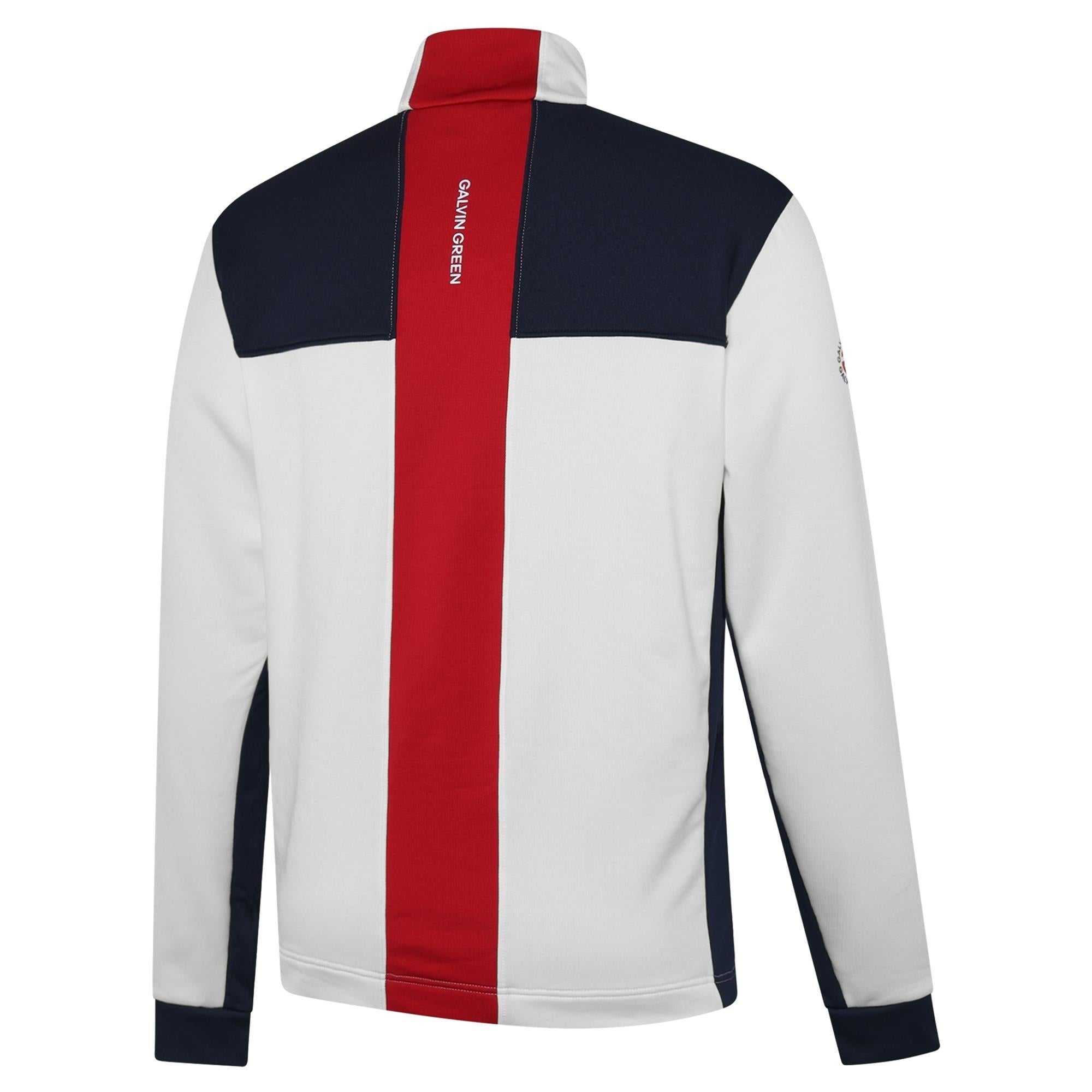 Galvin Green Dean Insula Mens Golf Mid Layer White/Navy/Red