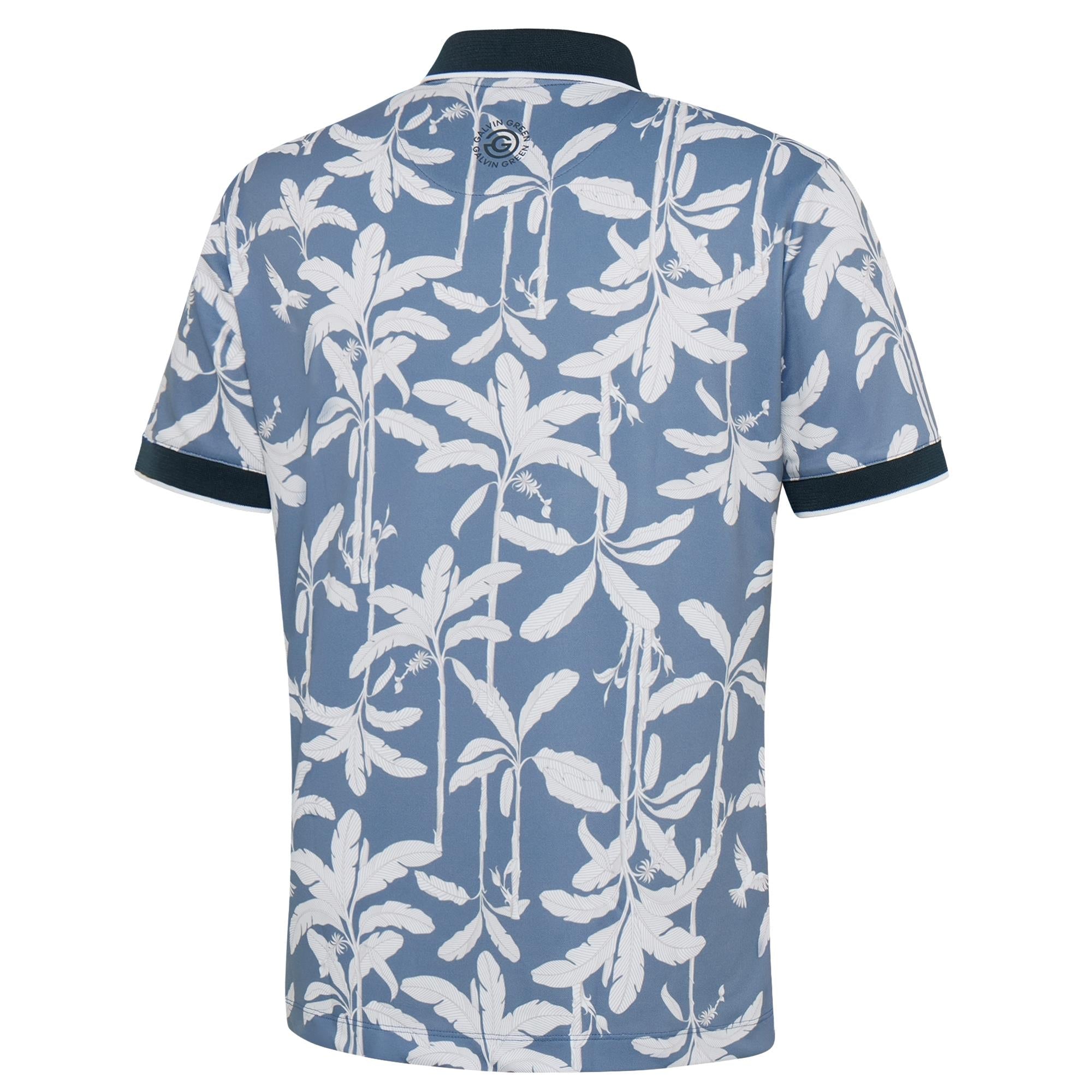Galvin Green Merry Ventil8+ Mens Golf Polo Shirt Moonlight Blue/Navy