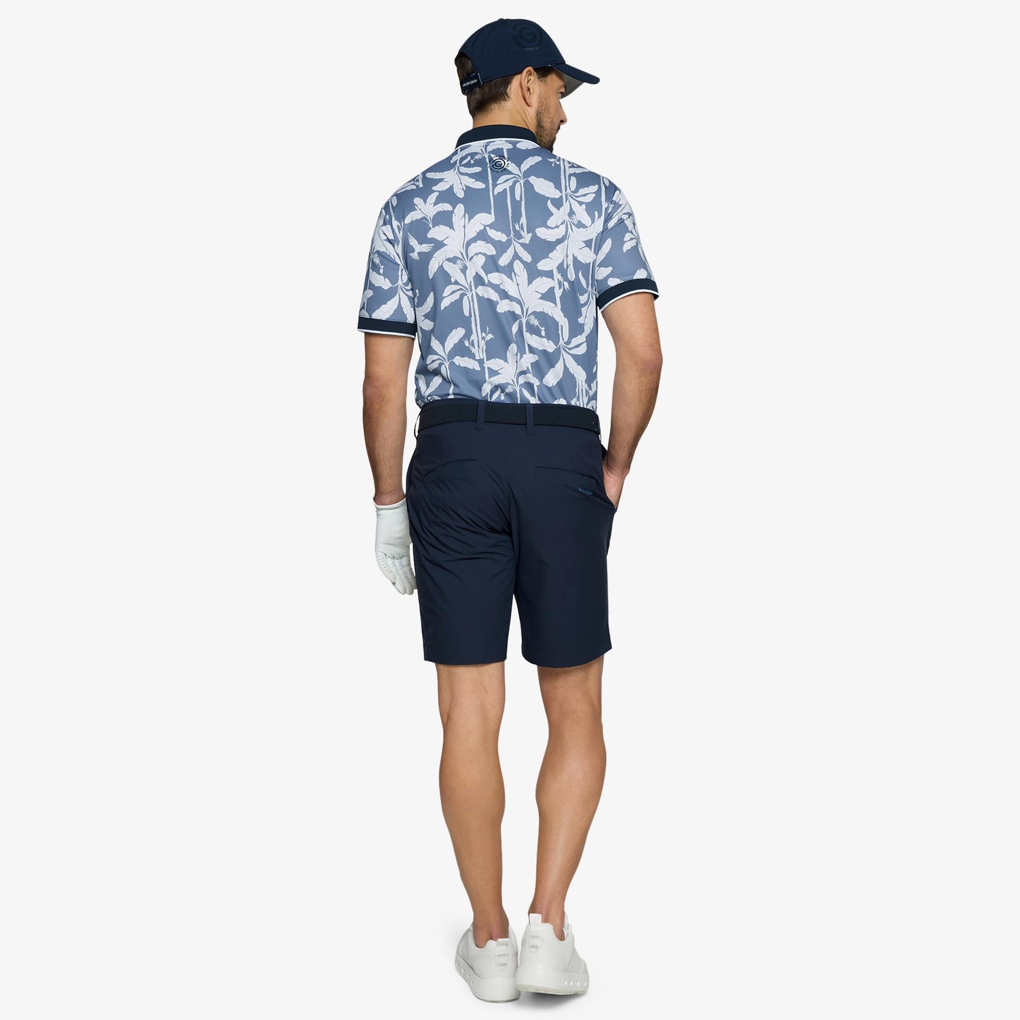 Galvin Green Merry Ventil8+ Mens Golf Polo Shirt Moonlight Blue/Navy