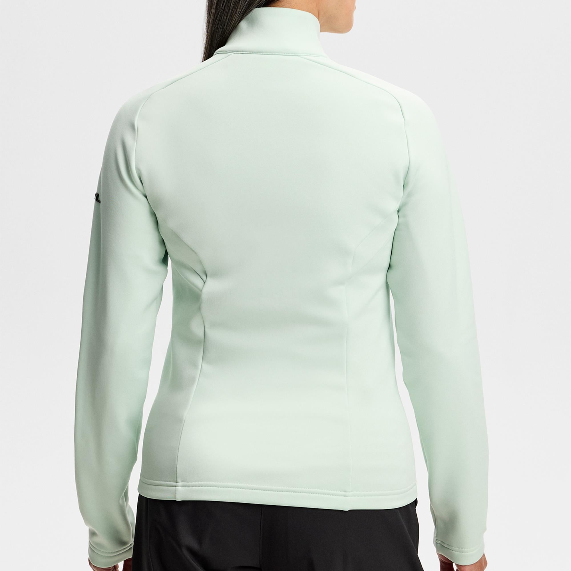 J Lindeberg Selena Full Zip Ladies Golf Mid Layer Subtle Green