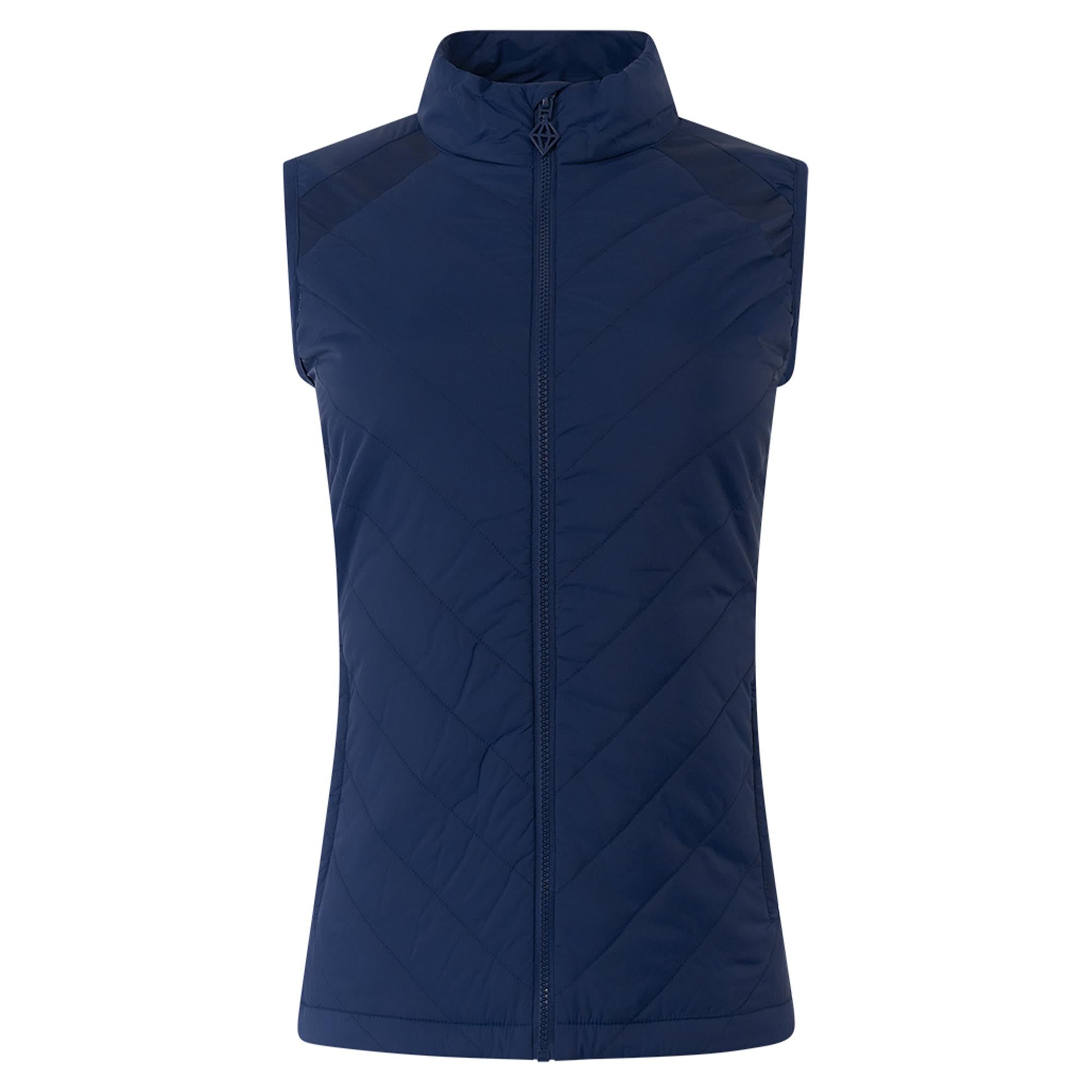 Pure Golf Josie Stretch Panel Ladies Golf Gilet Navy
