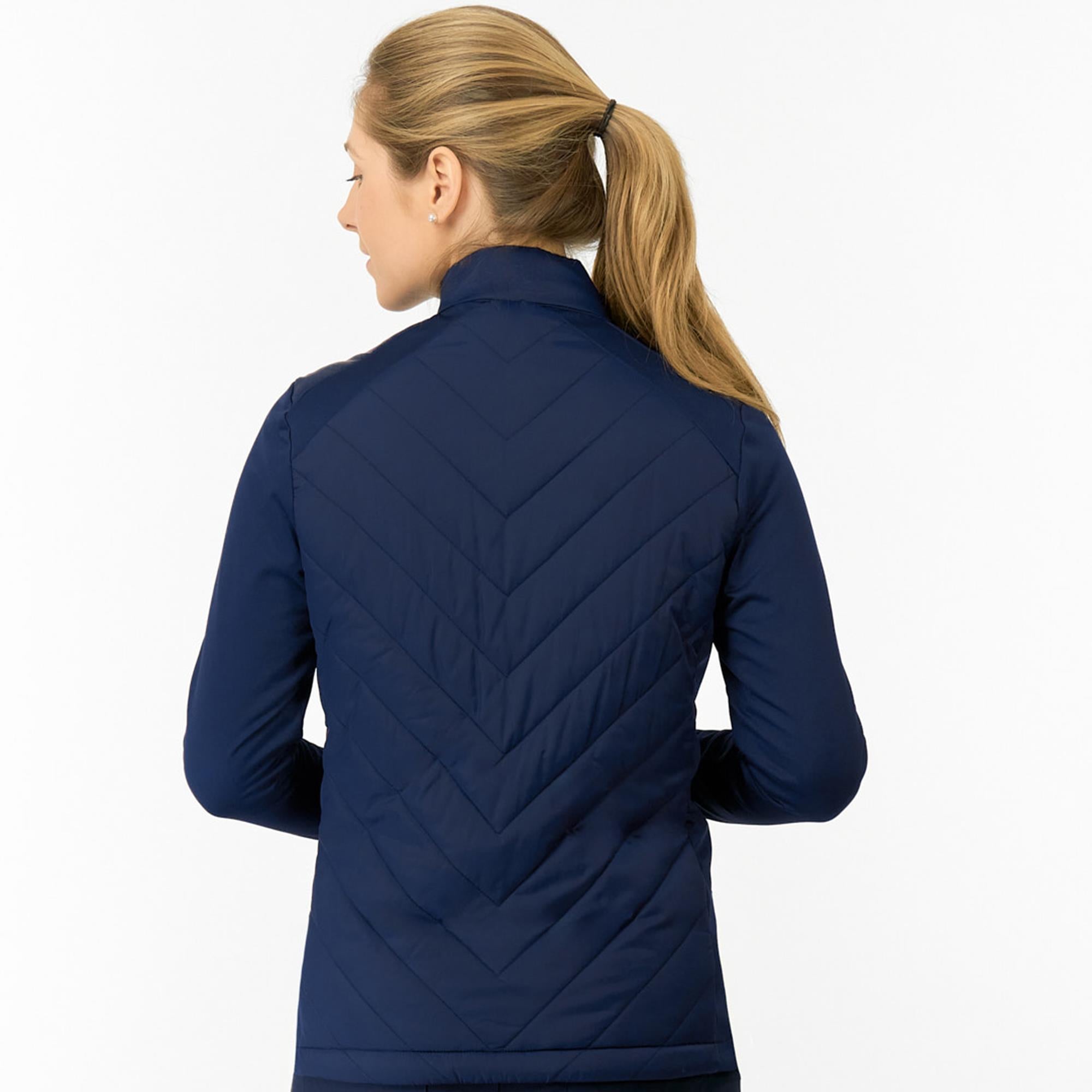 Pure Golf Jessica Ladies Hybrid Golf Jacket Navy