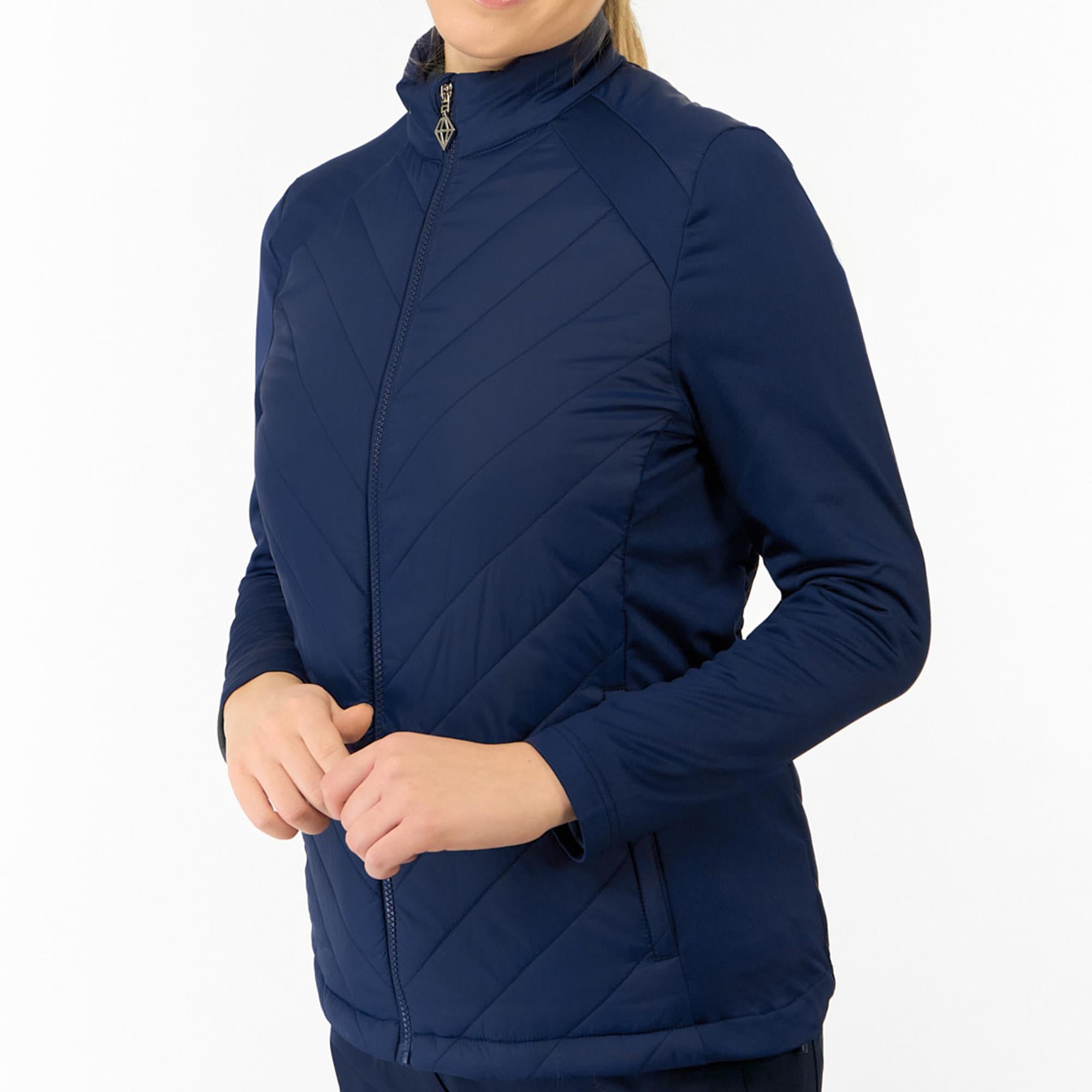 Pure Golf Jessica Ladies Hybrid Golf Jacket Navy