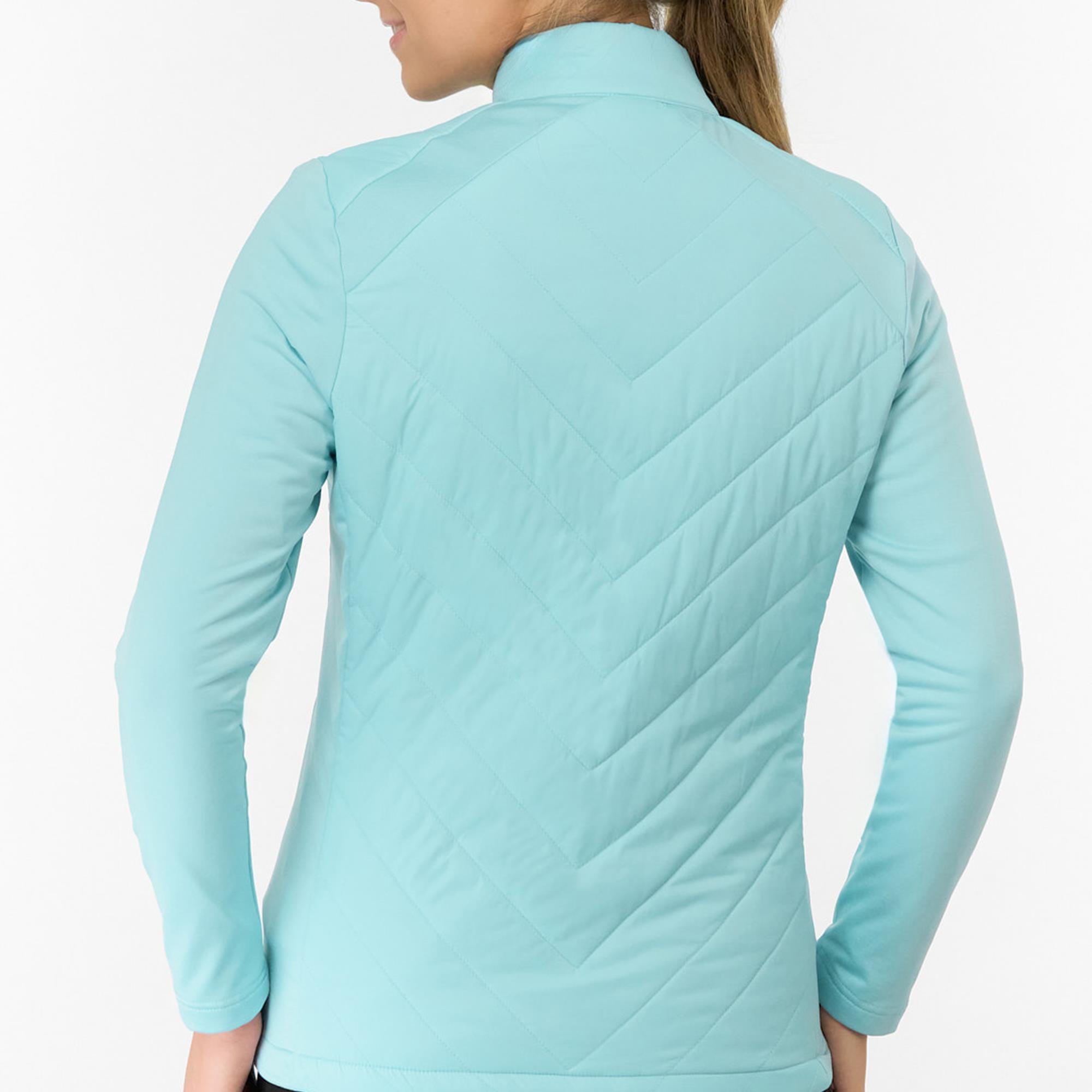 Pure Golf Jessica Ladies Hybrid Golf Jacket Retro Blue