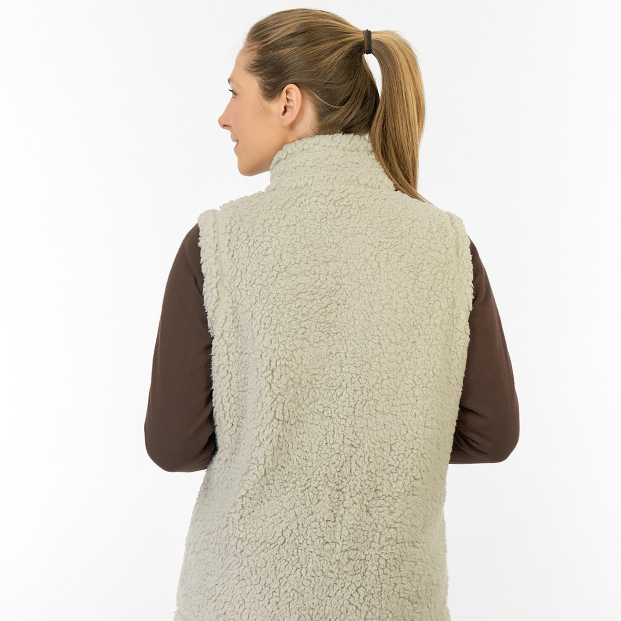Pure Golf Dolly Fleece Ladies Golf Gilet Oyster