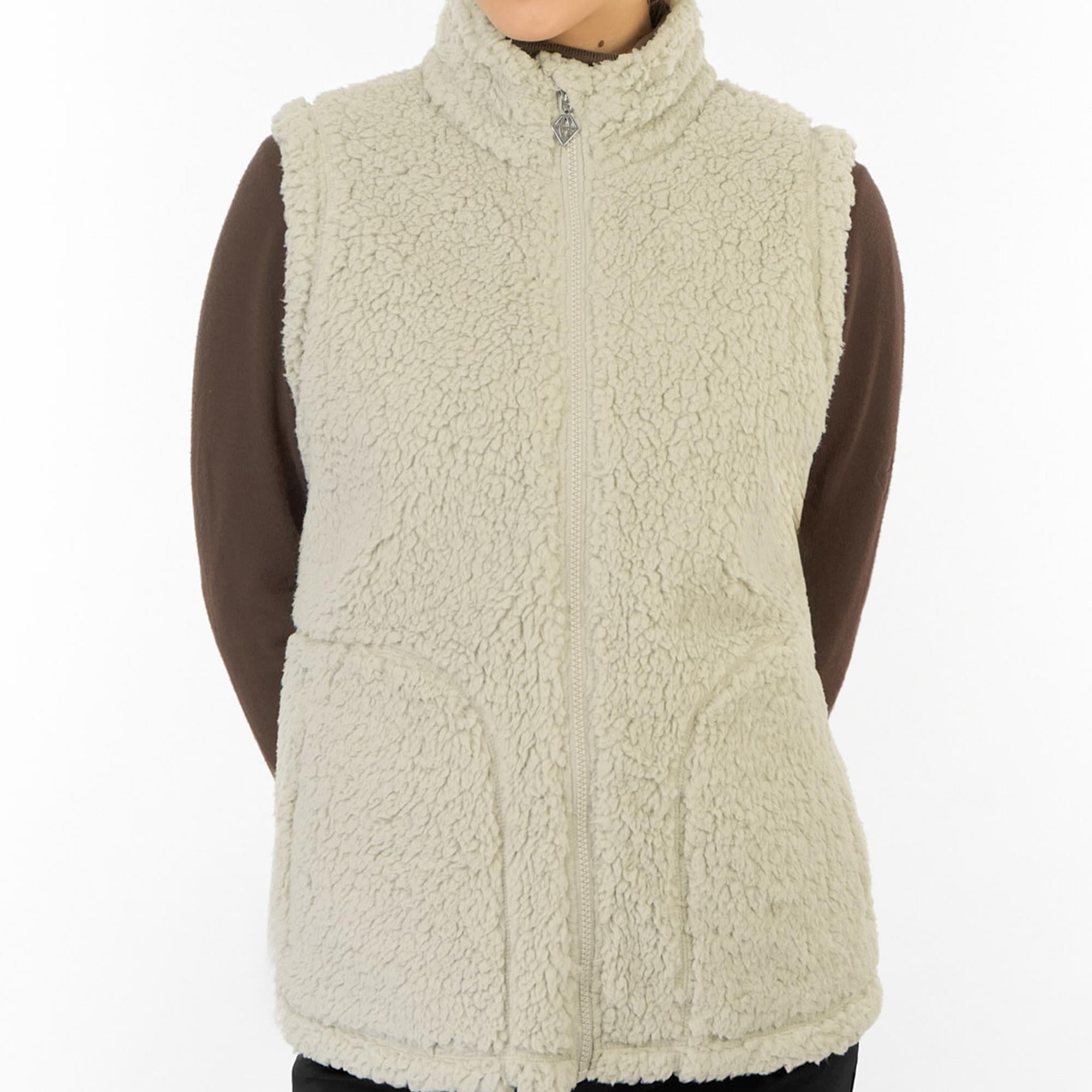 Pure Golf Dolly Fleece Ladies Golf Gilet Oyster