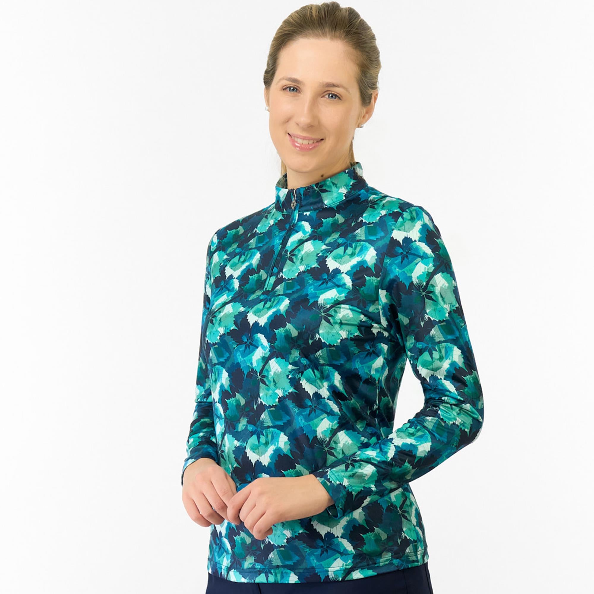 Pure Golf Arusha Ladies Golf Mid Layer Leaf Lagoon